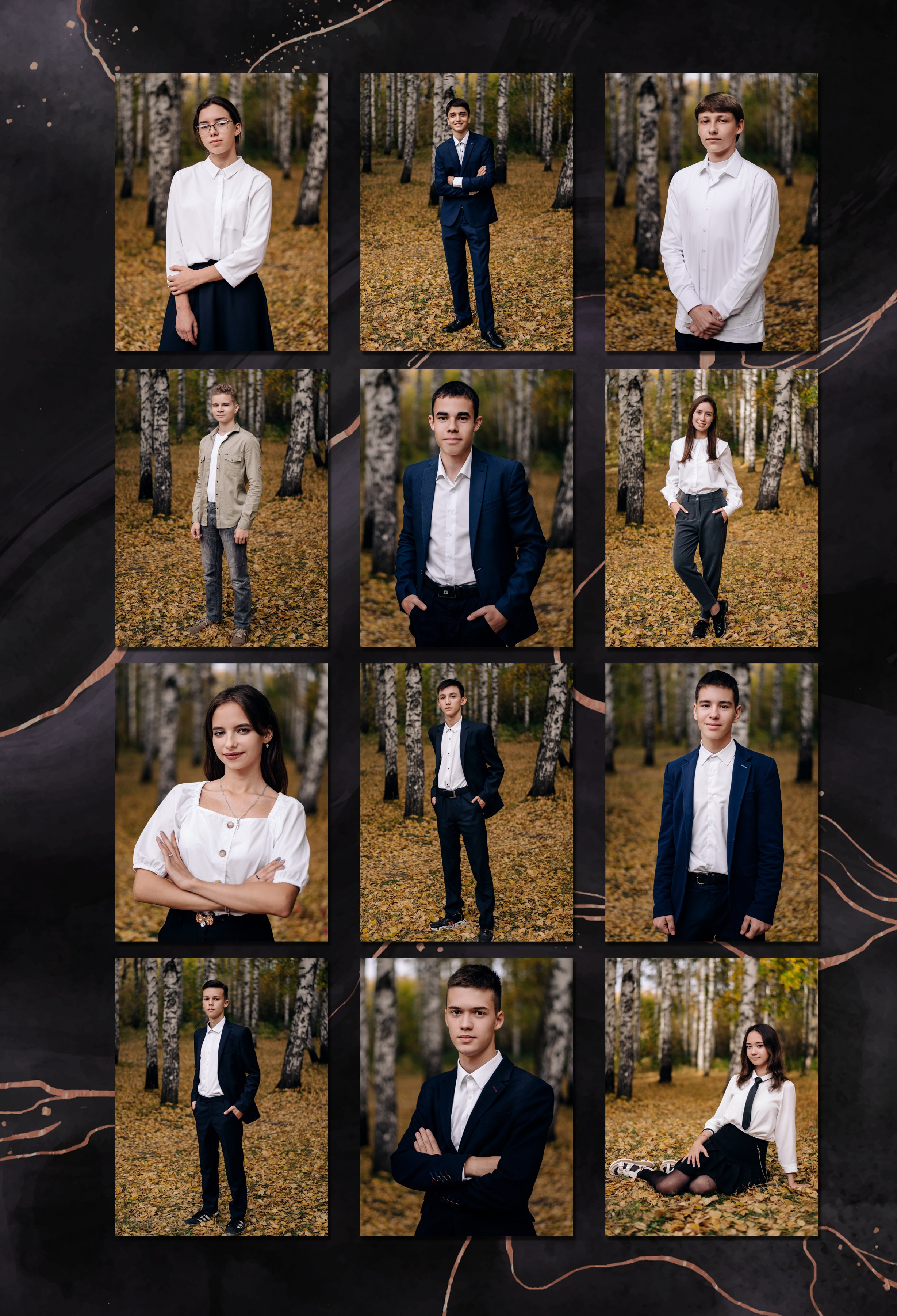 Шаблон фотокниги «Marble Dark». Фотограф — МАРИЯ МЕДВЕДЕВА