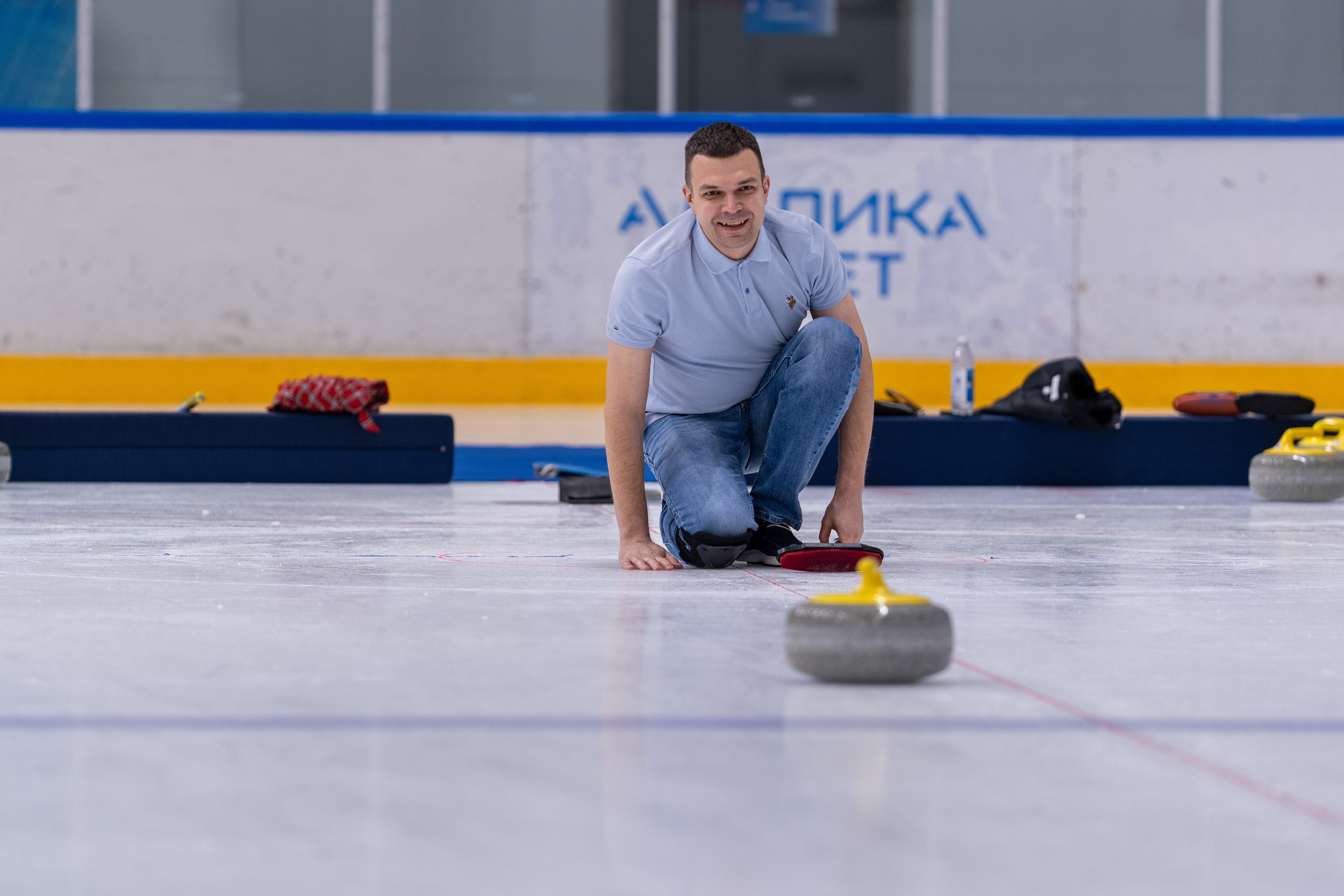 Керлинг для компании Р-Фарм. Репортажный фотограф в Красной Поляне и Сочи Павлюченко Екатерина