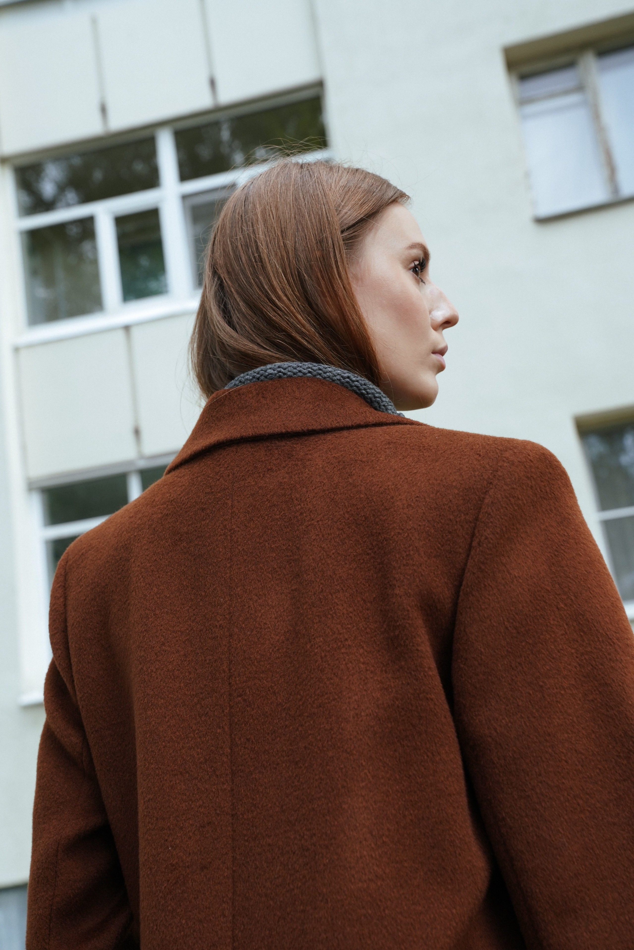 Fashion съемка осенней коллекции верхней одежды. Съемки