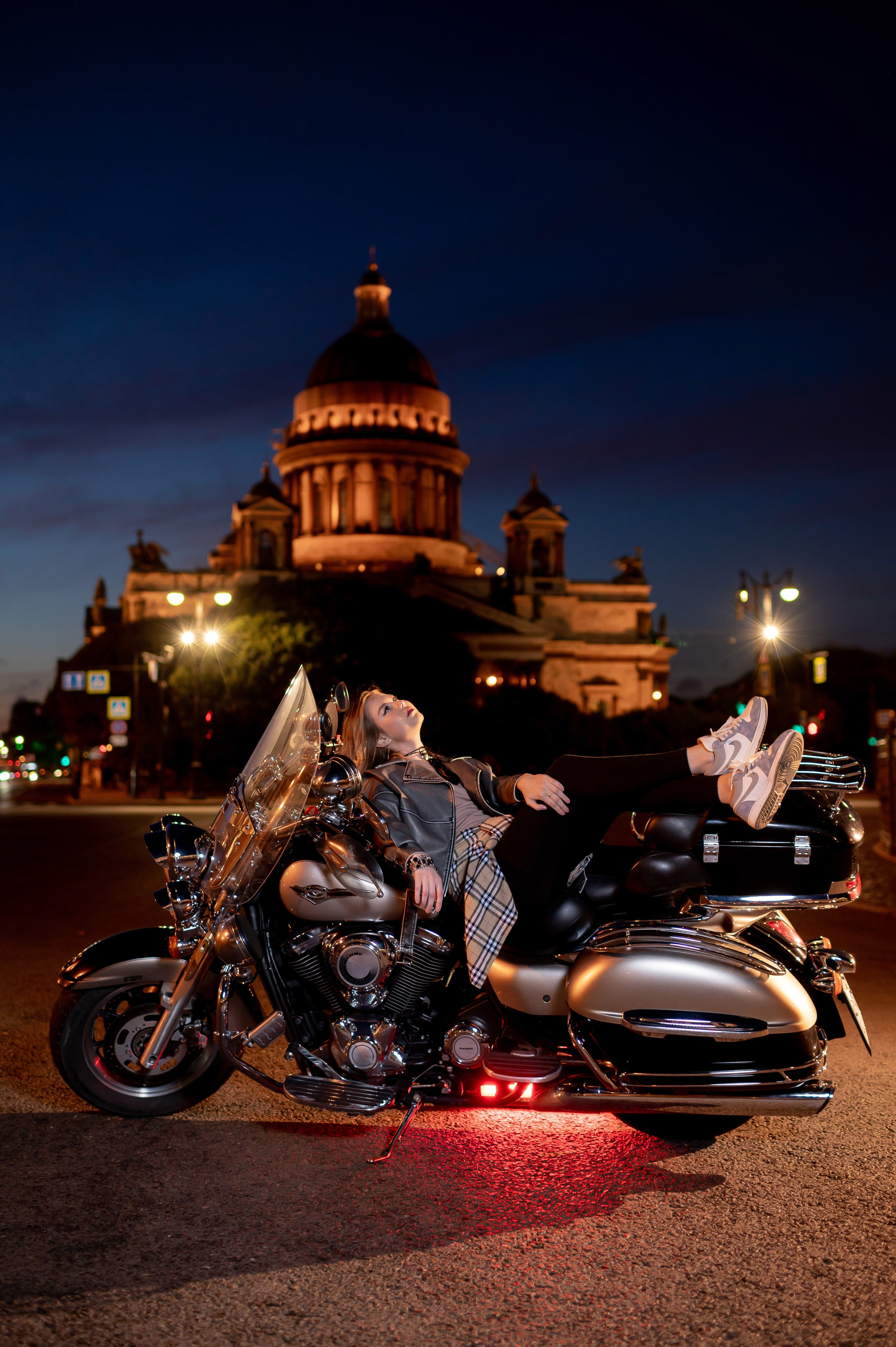 Фотосессия с мотоциклом. Портретный, семейный и свадебный фотограф в Санкт-Петербурге и в Пушкине Ширяев Денис