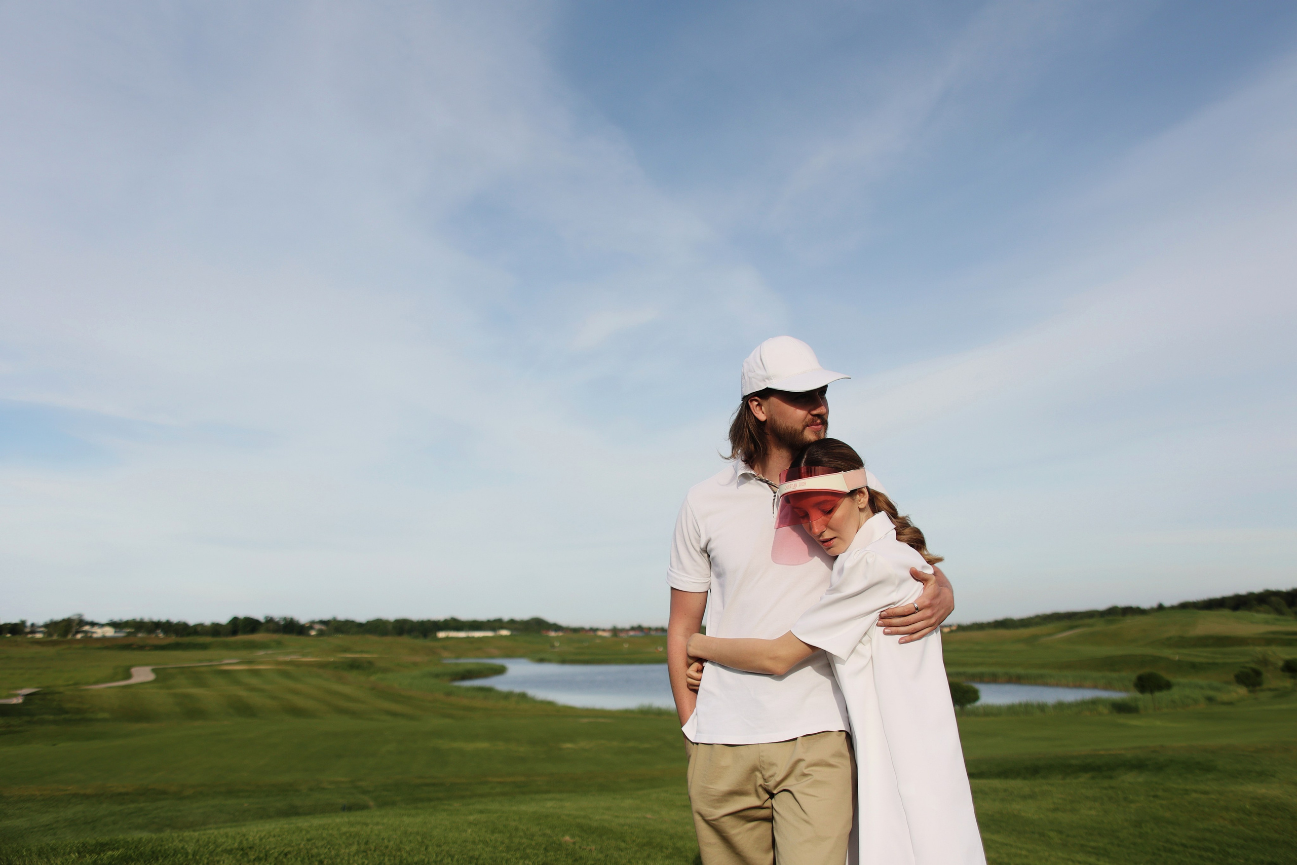 Свадебная фотосессия в гольф-клубе Петергофа. Свадебный и love story фотограф в Санкт-Петербурге (Спб) Natali Iva