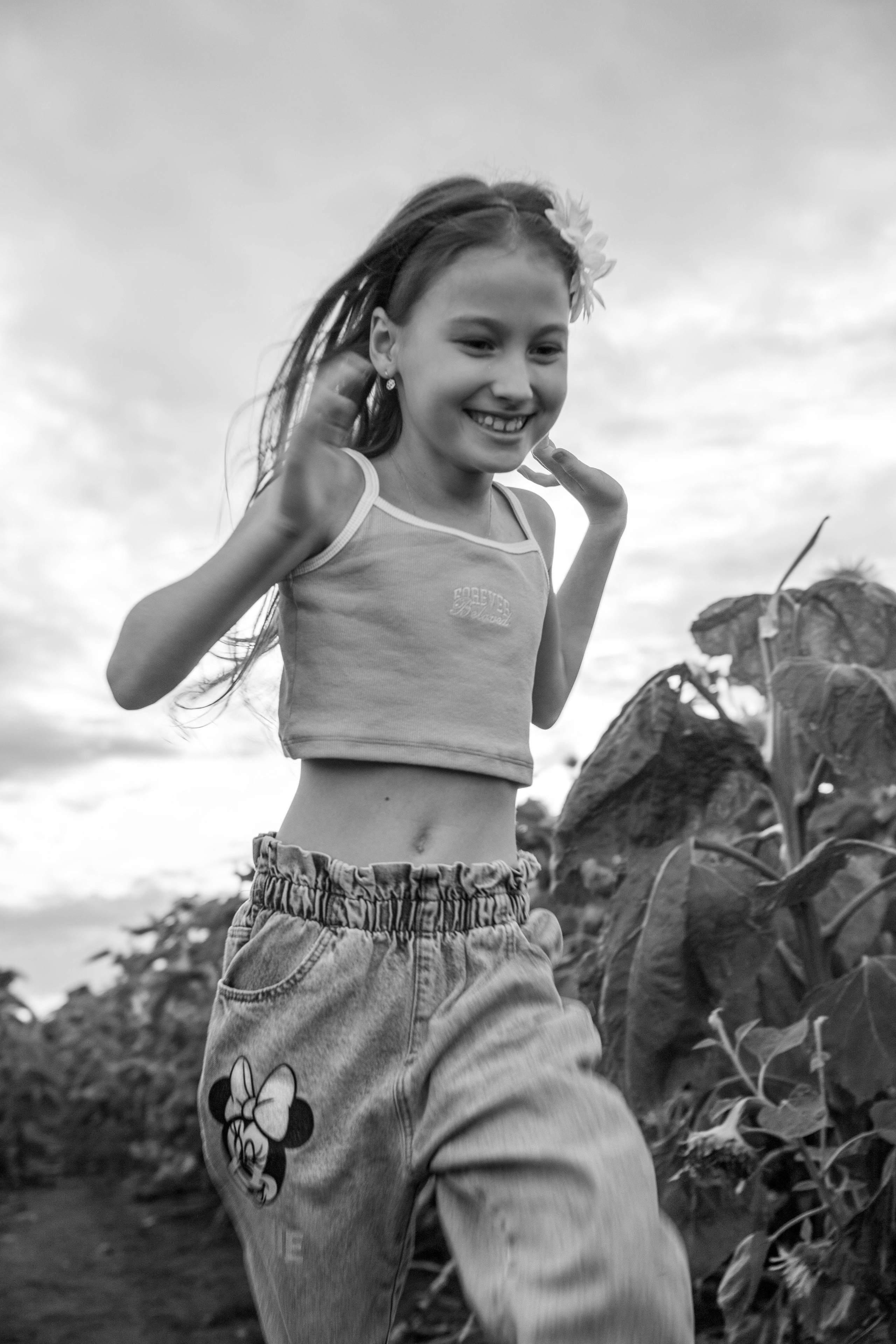 Фотосет в подсолнухах. Алена и Арина. Фотограф Лапочкина Татьяна