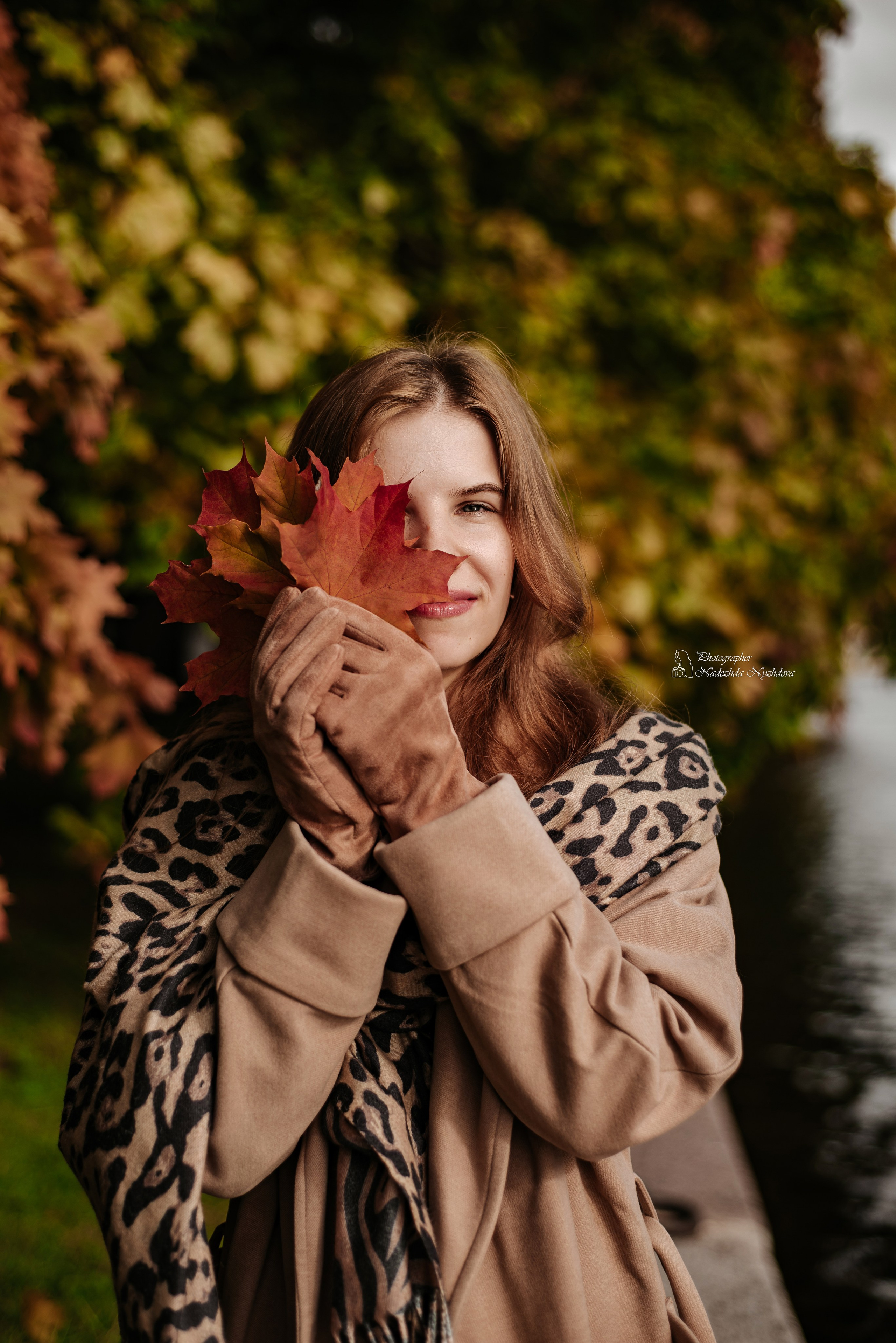 Осеннее утро на Елагине с Дарьей ♡. Свадебный фотограф в Санкт-Петербурге Надежда Нуждова