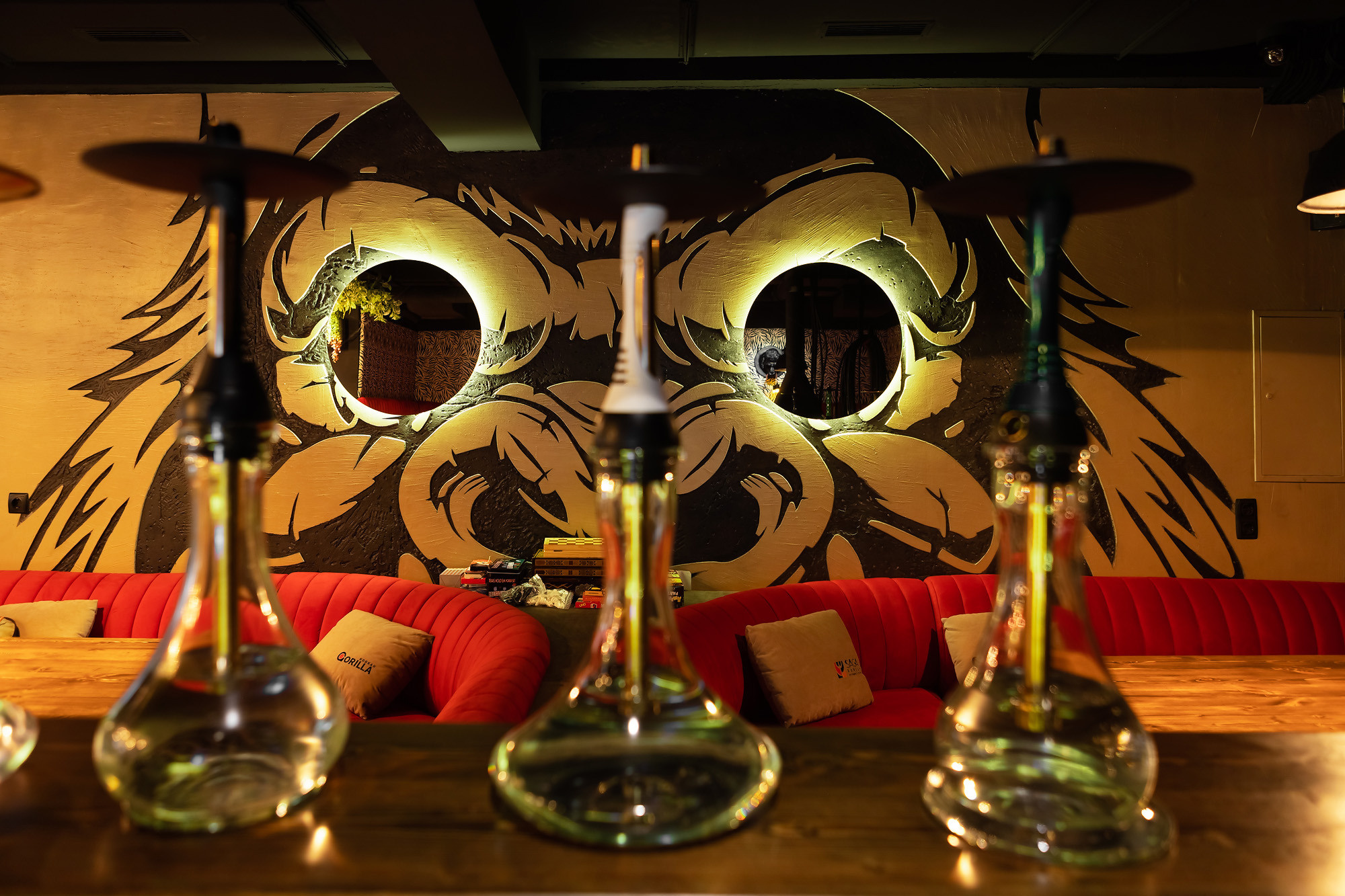 Фотосессия интерьеров кафе Место и кальянной Gorilla Hookah. Свадебный фотограф, фотосъемка в Крыму, Севастополе, Симферополе, Ялте