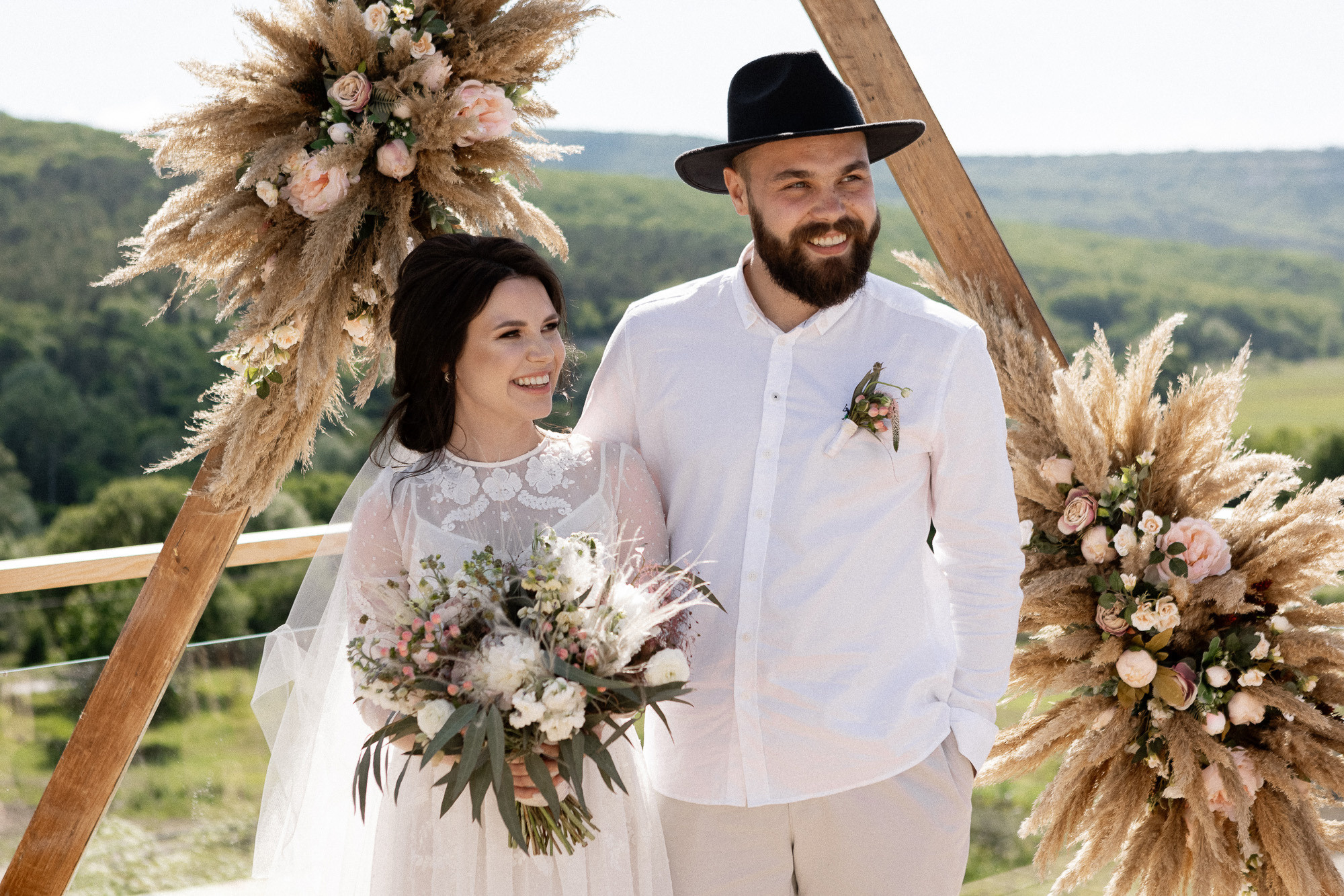 Свадьба Славы и Алексы в стиле Бохо. Свадебный фотограф, фотосъемка в Крыму, Севастополе, Симферополе, Ялте