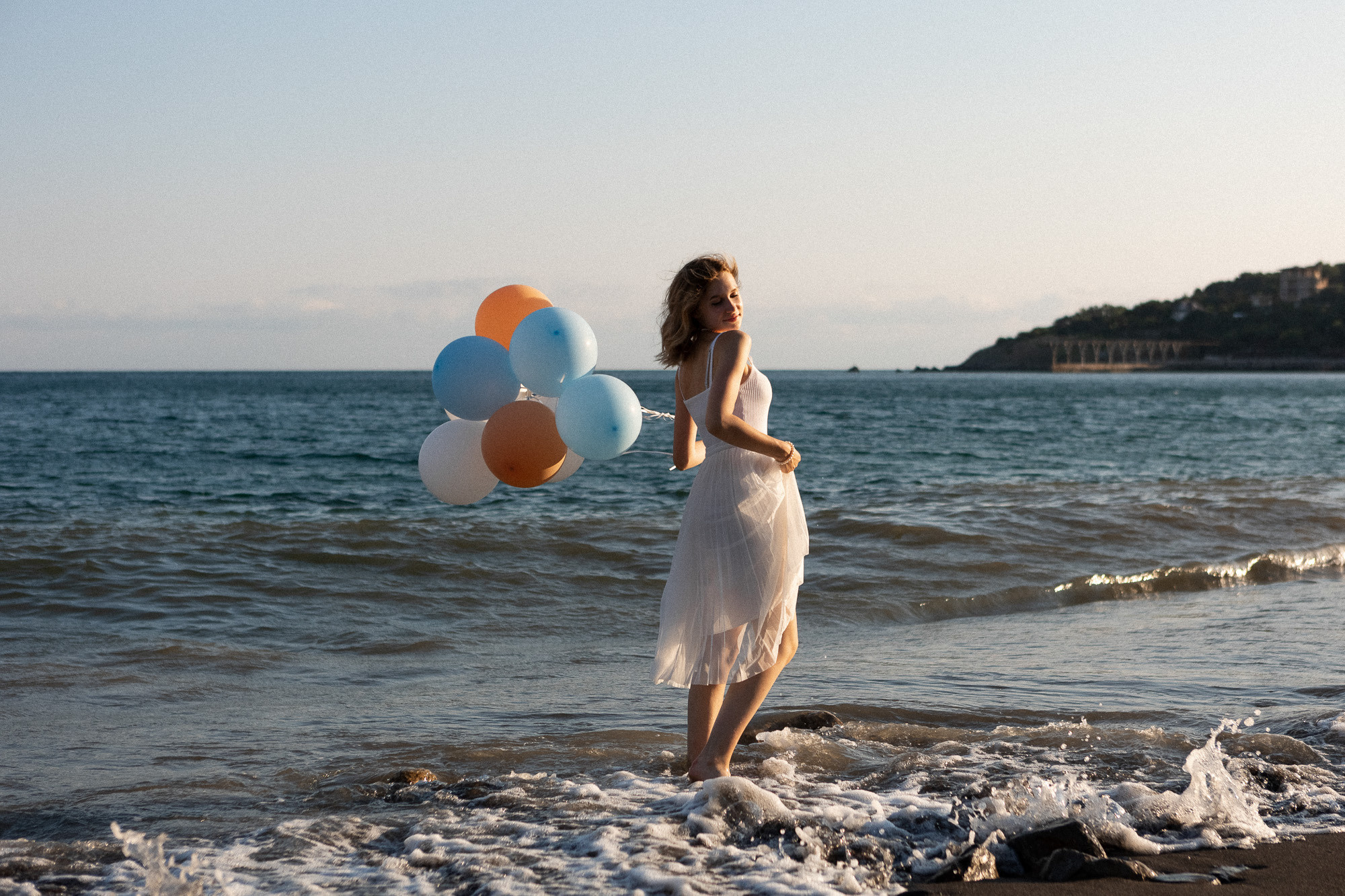 Семейная фотосессия в Симеизе на горе Кошка и на пляже у моря. Свадебный фотограф, фотосъемка в Крыму, Севастополе, Симферополе, Ялте