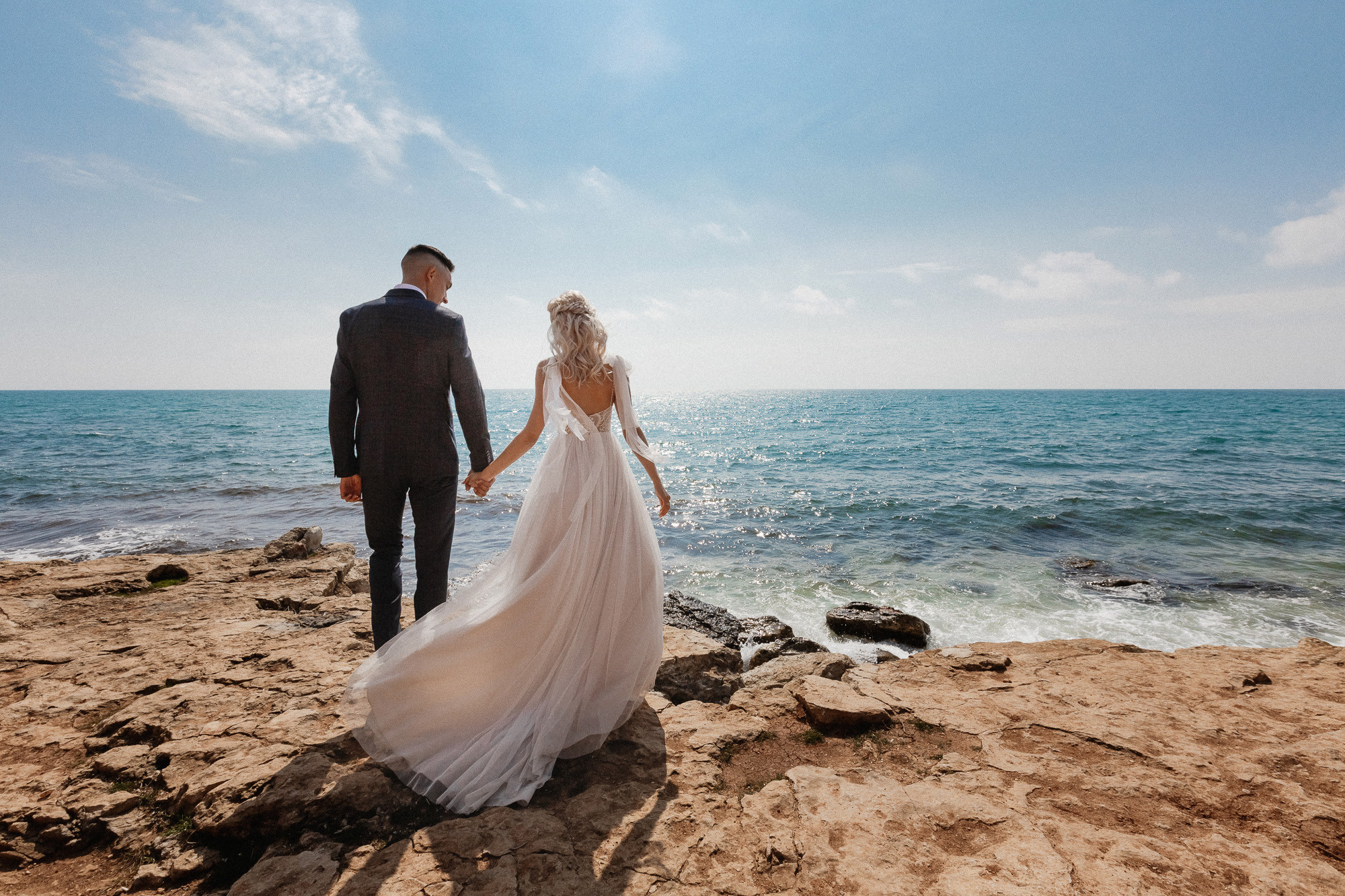 Сергей и Глафира - свадьба для двоих весной в Севастополе. Свадебный фотограф, фотосъемка в Крыму, Севастополе, Симферополе, Ялте