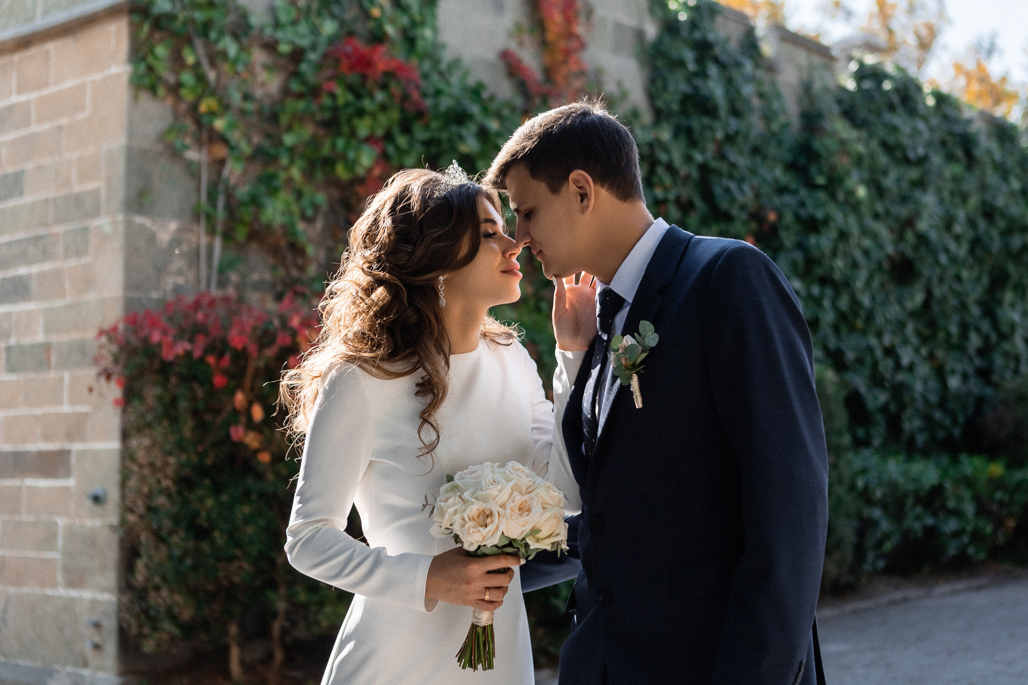 Андрей и Катя - свадебная фотосессия в Воронцовском дворце. Свадебный фотограф, фотосъемка в Крыму, Севастополе, Симферополе, Ялте