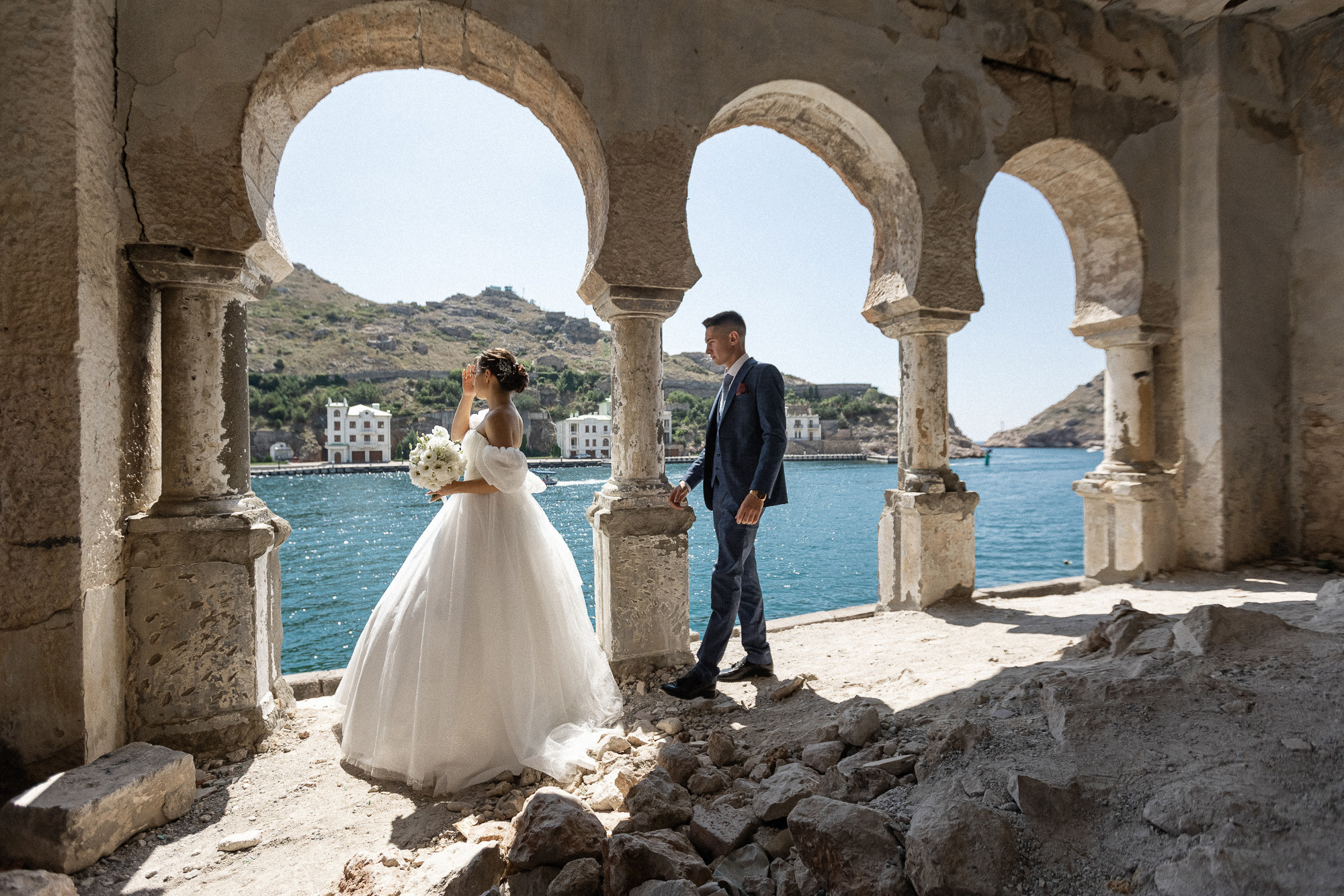 Женя и Лера - свадьба в Севастополе, Балаклаве, Фиоленте, Херсонесе. Свадебный фотограф, фотосъемка в Крыму, Севастополе, Симферополе, Ялте