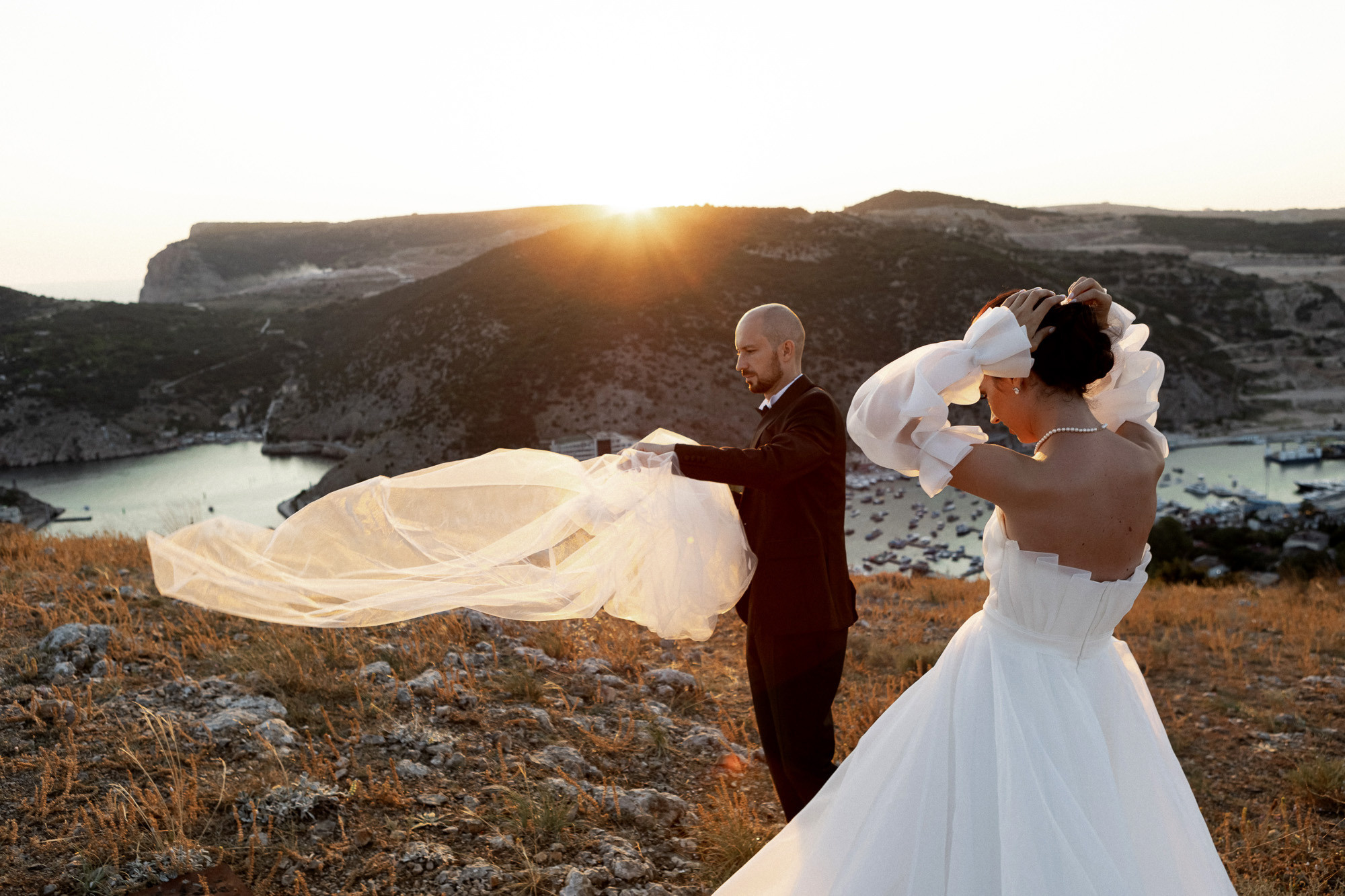 Костя и Валя - свадьба, выездная церемония, банкет и фотосессия. Свадебный фотограф, фотосъемка в Крыму, Севастополе, Симферополе, Ялте