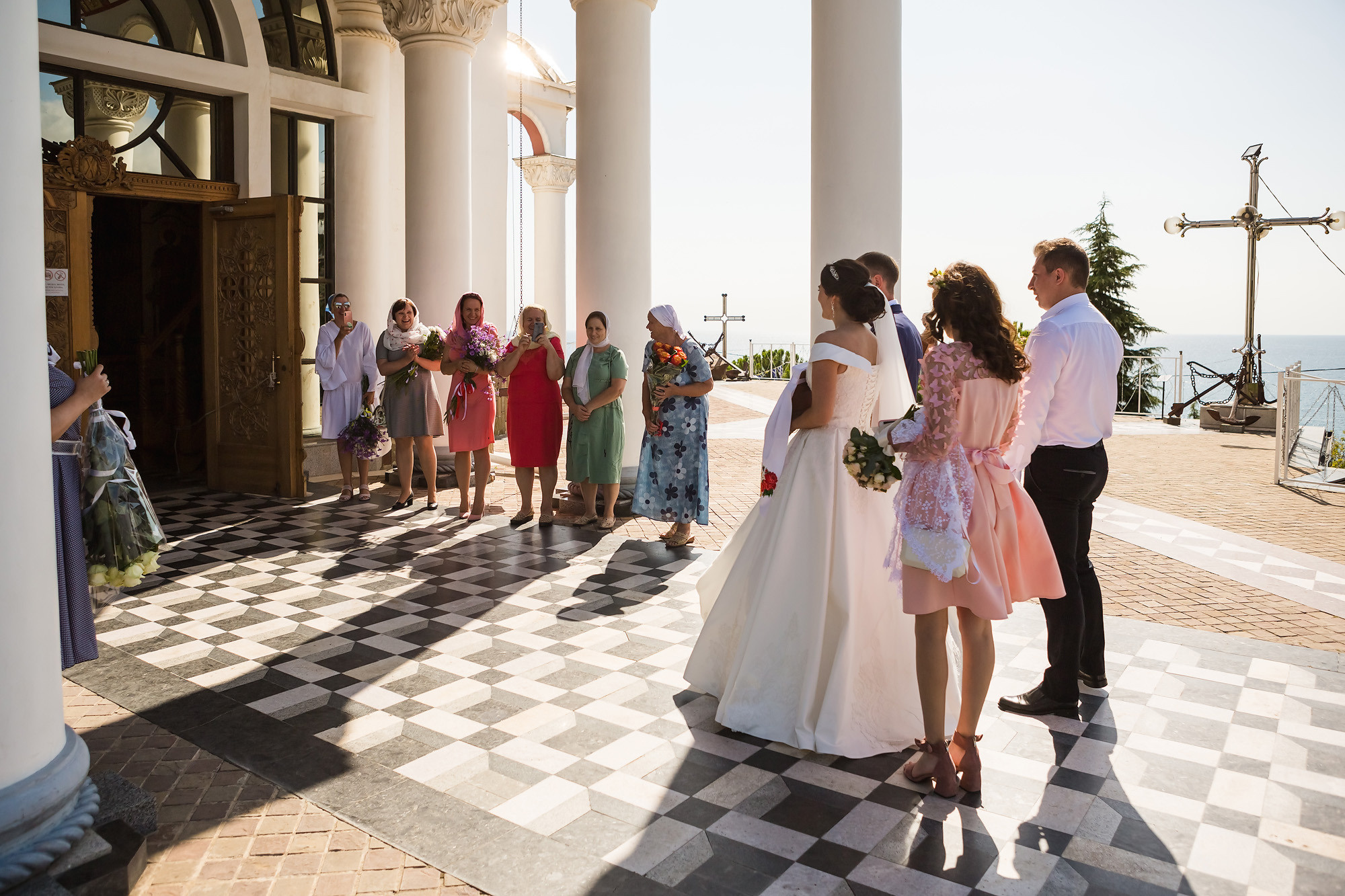 Венчание Петра и Феодосии в Храме-маяке Николая Чудотворца. Свадебный фотограф, фотосъемка в Крыму, Севастополе, Симферополе, Ялте