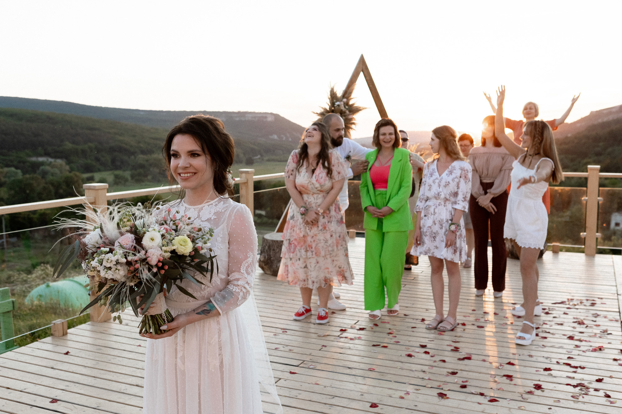 Свадьба Славы и Алексы в стиле Бохо. Свадебный фотограф, фотосъемка в Крыму, Севастополе, Симферополе, Ялте