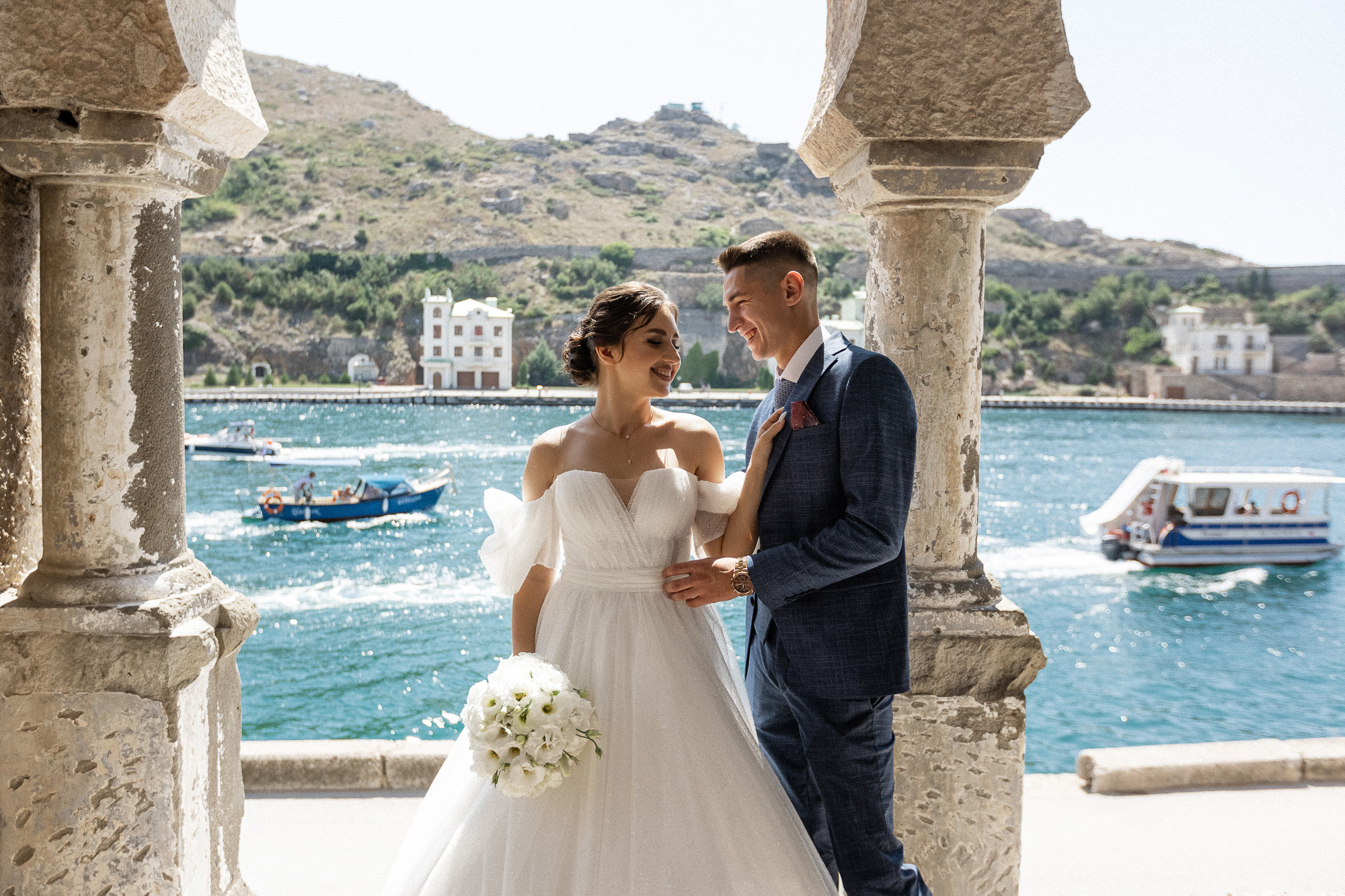 Женя и Лера - свадьба в Севастополе, Балаклаве, Фиоленте, Херсонесе. Свадебный фотограф, фотосъемка в Крыму, Севастополе, Симферополе, Ялте