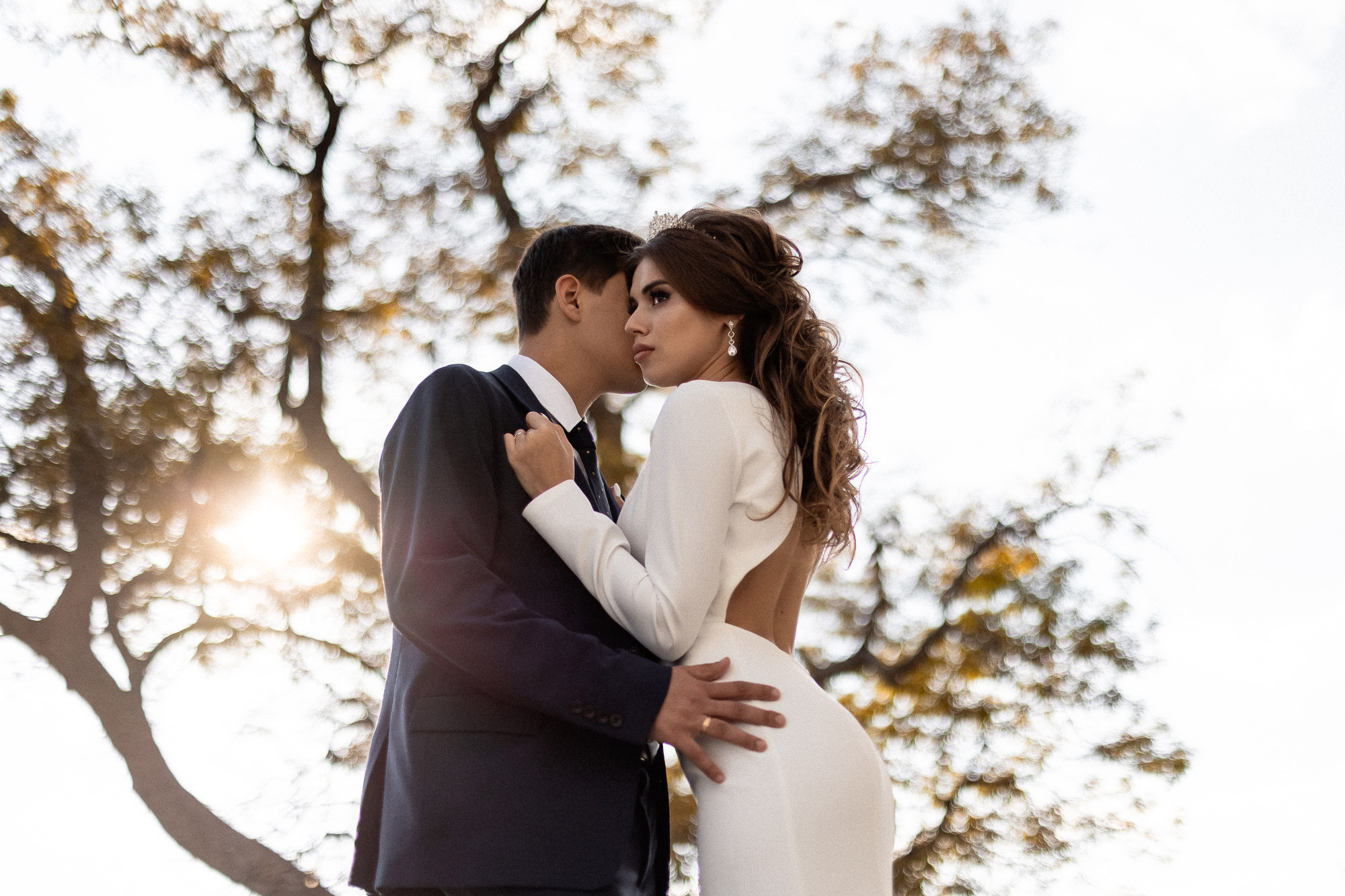 Андрей и Катя - свадебная фотосессия в Воронцовском дворце. Свадебный фотограф, фотосъемка в Крыму, Севастополе, Симферополе, Ялте