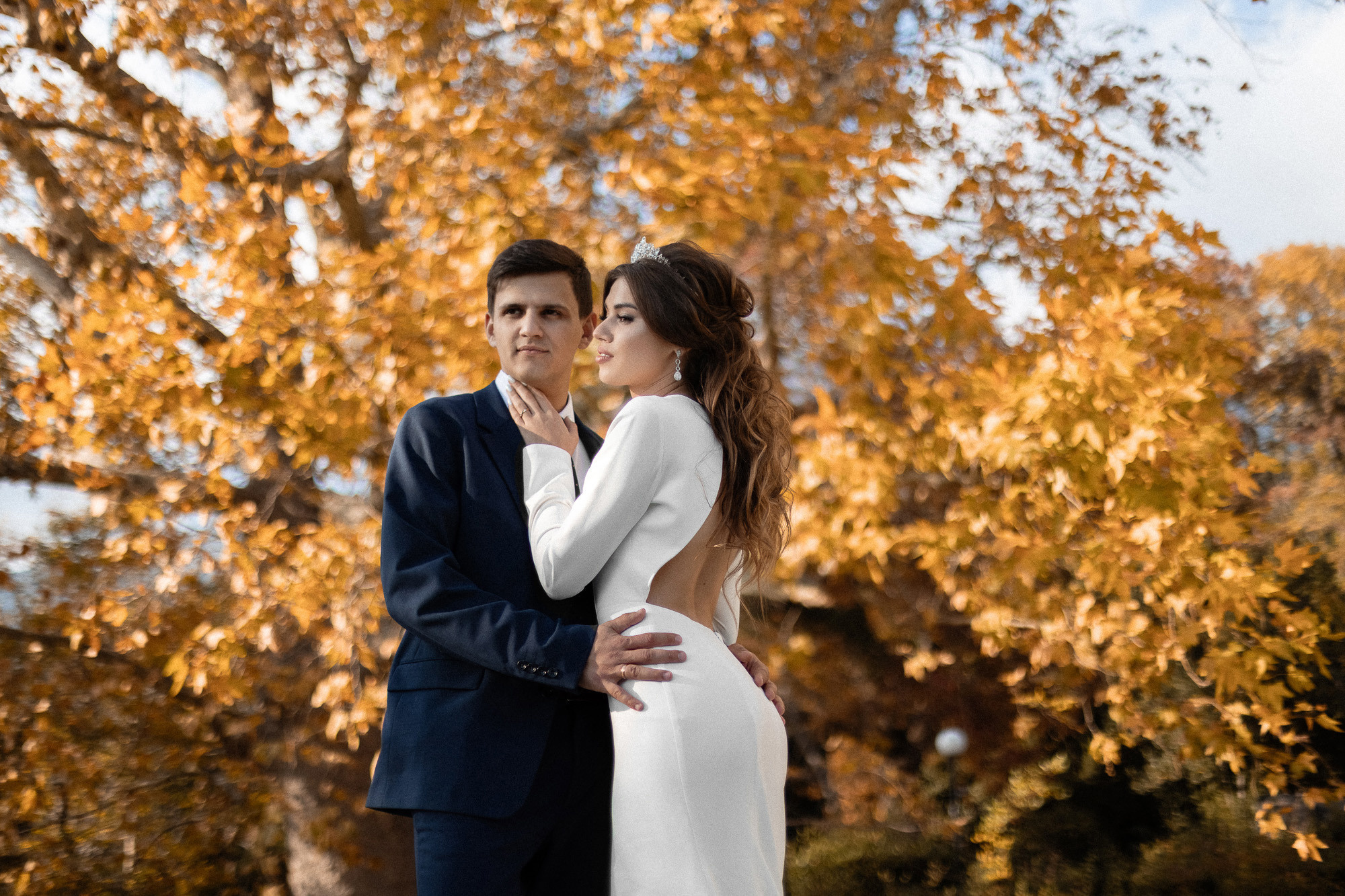 Андрей и Катя - свадебная фотосессия в Воронцовском дворце. Свадебный фотограф, фотосъемка в Крыму, Севастополе, Симферополе, Ялте