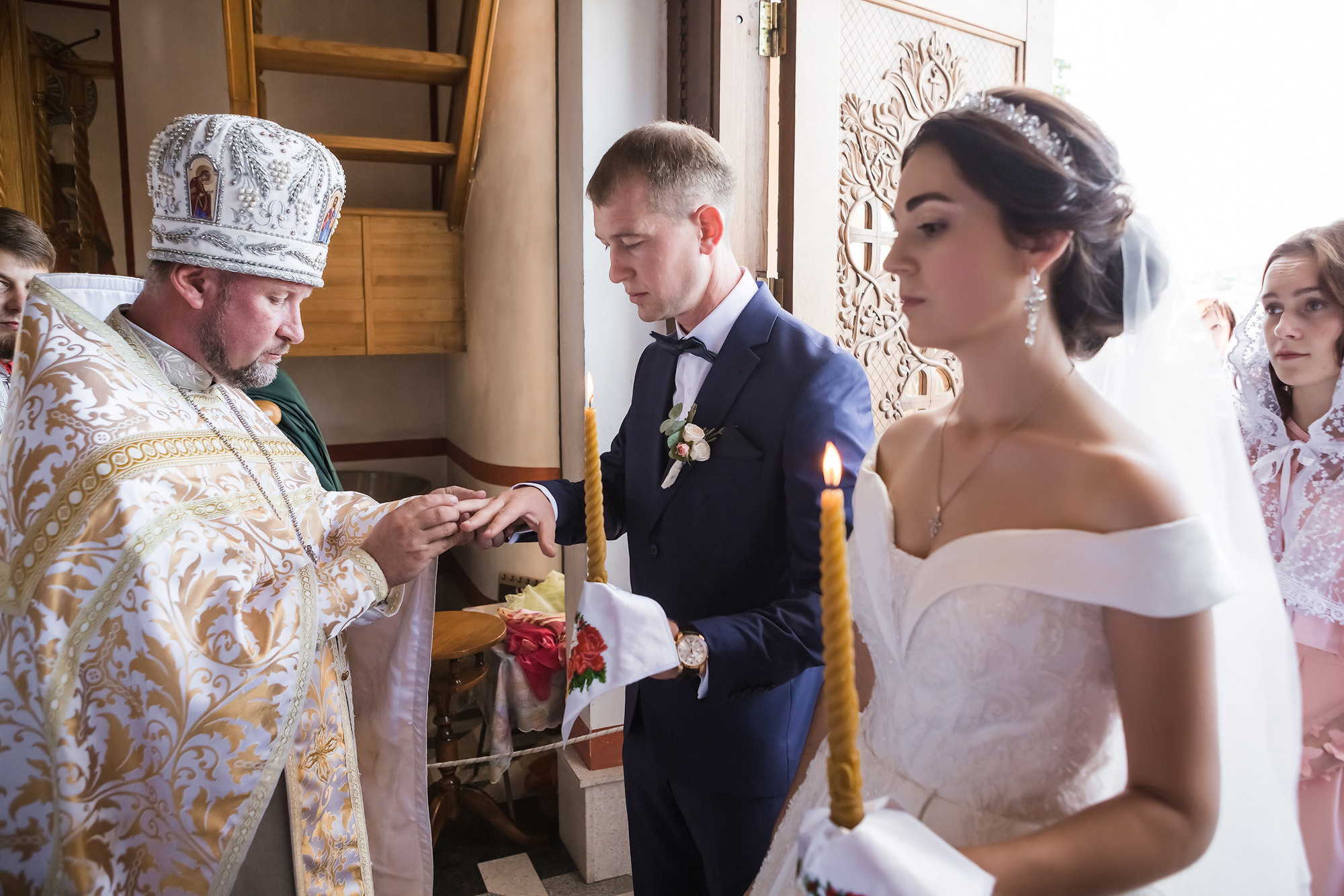 Венчание Петра и Феодосии в Храме-маяке Николая Чудотворца. Свадебный фотограф, фотосъемка в Крыму, Севастополе, Симферополе, Ялте
