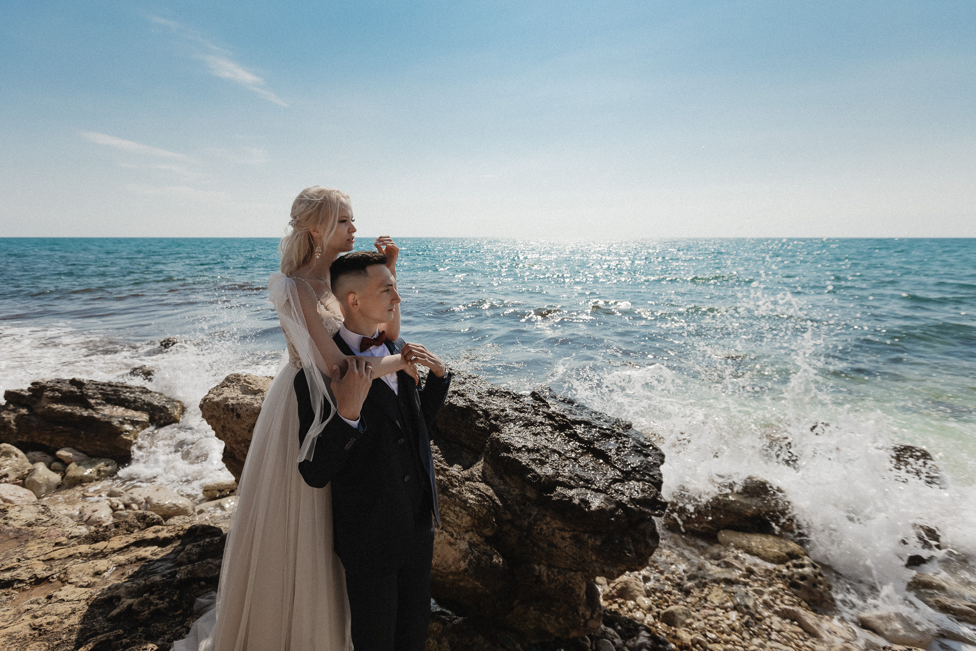 Сергей и Глафира - свадьба для двоих весной в Севастополе. Свадебный фотограф, фотосъемка в Крыму, Севастополе, Симферополе, Ялте