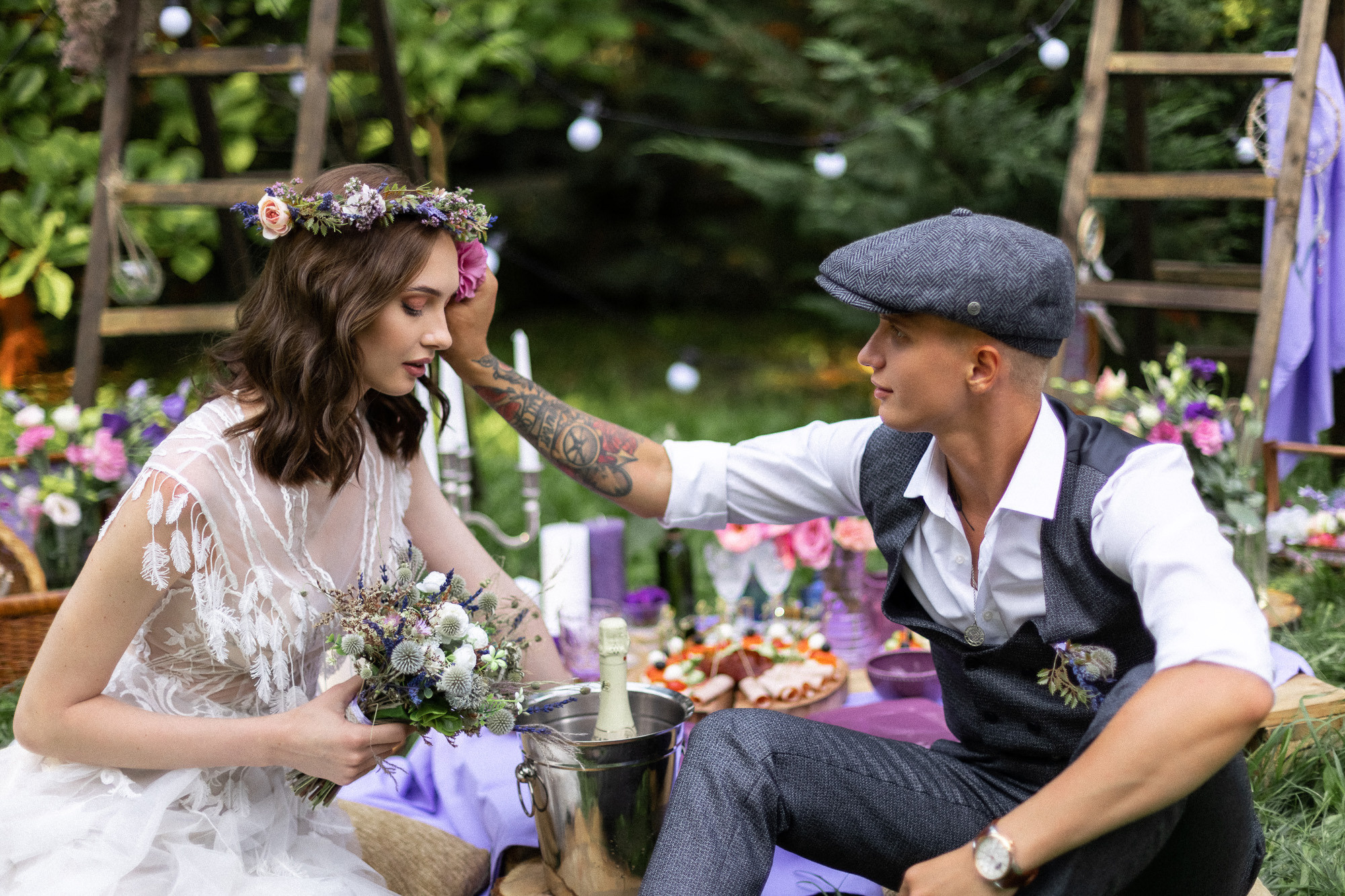 Денис и Таня - свадебная рекламная фотосессия на Грушевом озере. Свадебный фотограф, фотосъемка в Крыму, Севастополе, Симферополе, Ялте