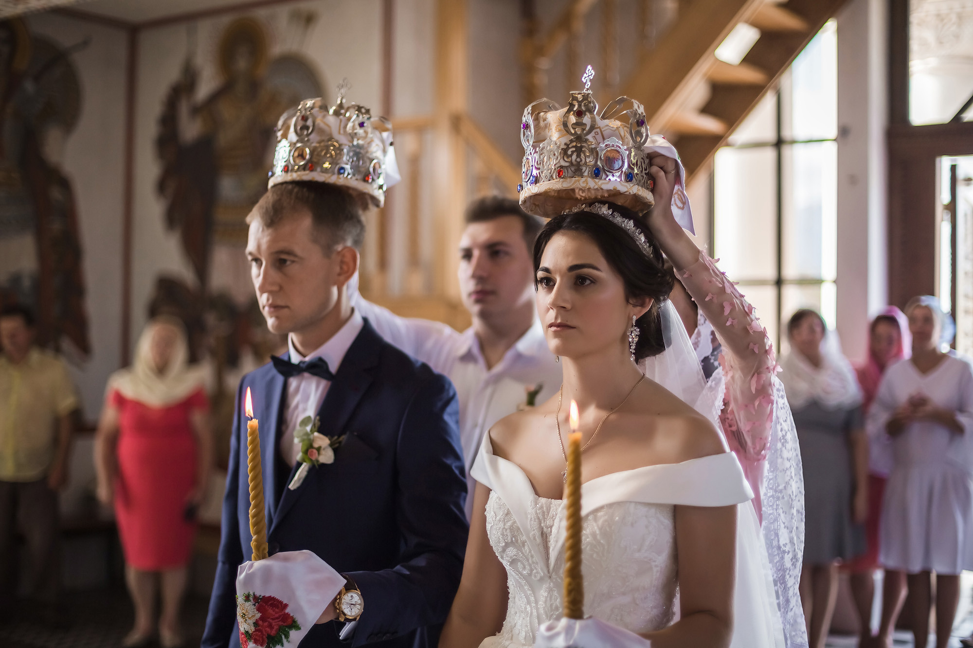 Венчание Петра и Феодосии в Храме-маяке Николая Чудотворца. Свадебный фотограф, фотосъемка в Крыму, Севастополе, Симферополе, Ялте