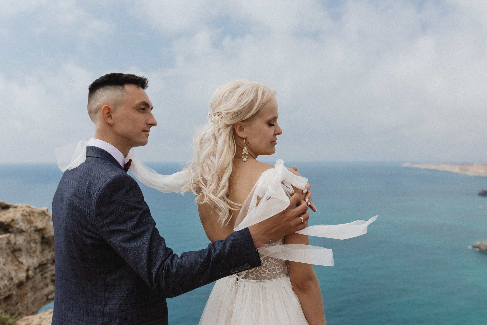 Сергей и Глафира - свадьба для двоих весной в Севастополе. Свадебный фотограф, фотосъемка в Крыму, Севастополе, Симферополе, Ялте