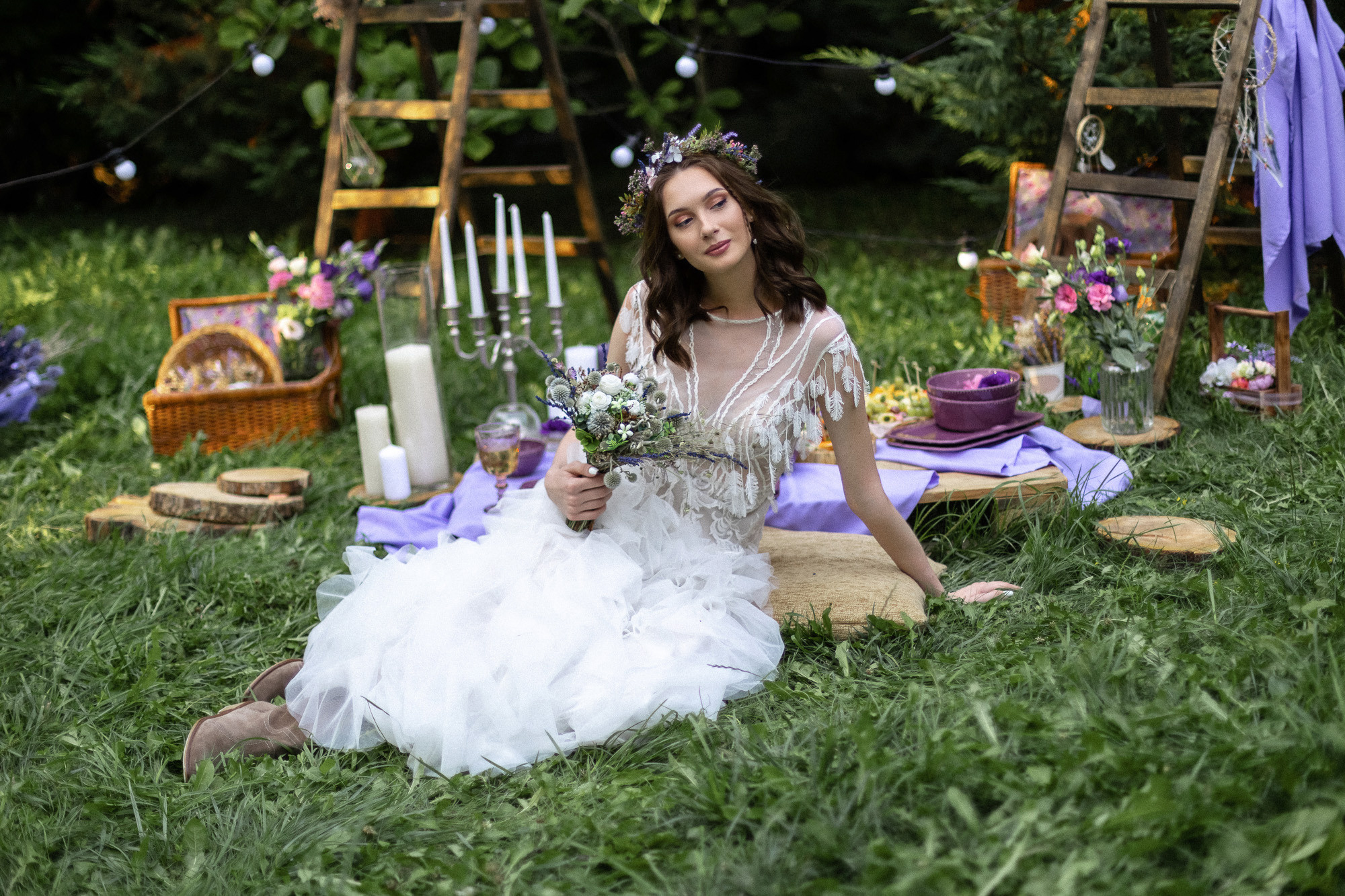 Денис и Таня - свадебная рекламная фотосессия на Грушевом озере. Свадебный фотограф, фотосъемка в Крыму, Севастополе, Симферополе, Ялте