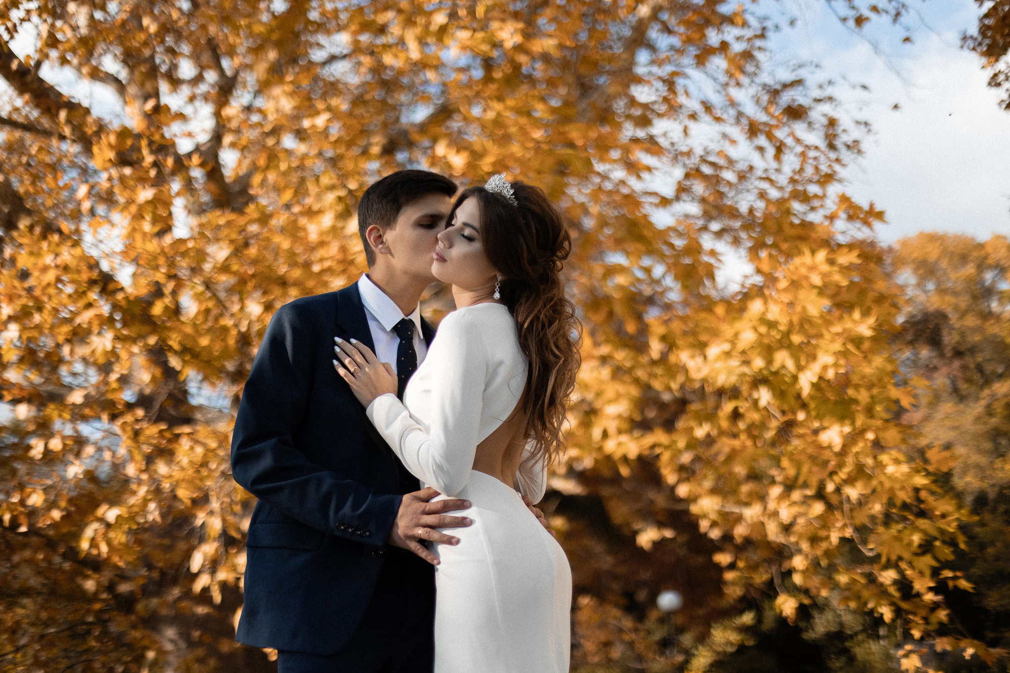 Андрей и Катя - свадебная фотосессия в Воронцовском дворце. Свадебный фотограф, фотосъемка в Крыму, Севастополе, Симферополе, Ялте