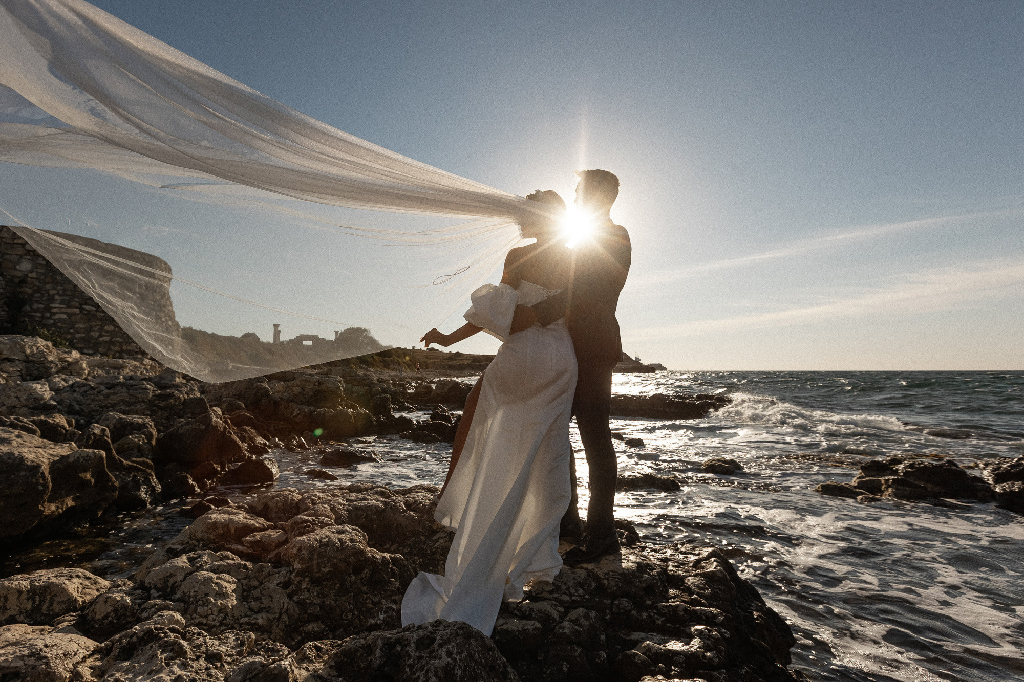 Артём и София - свадебная фотосессия в заповедние Херсонес. Свадебный фотограф, фотосъемка в Крыму, Севастополе, Симферополе, Ялте