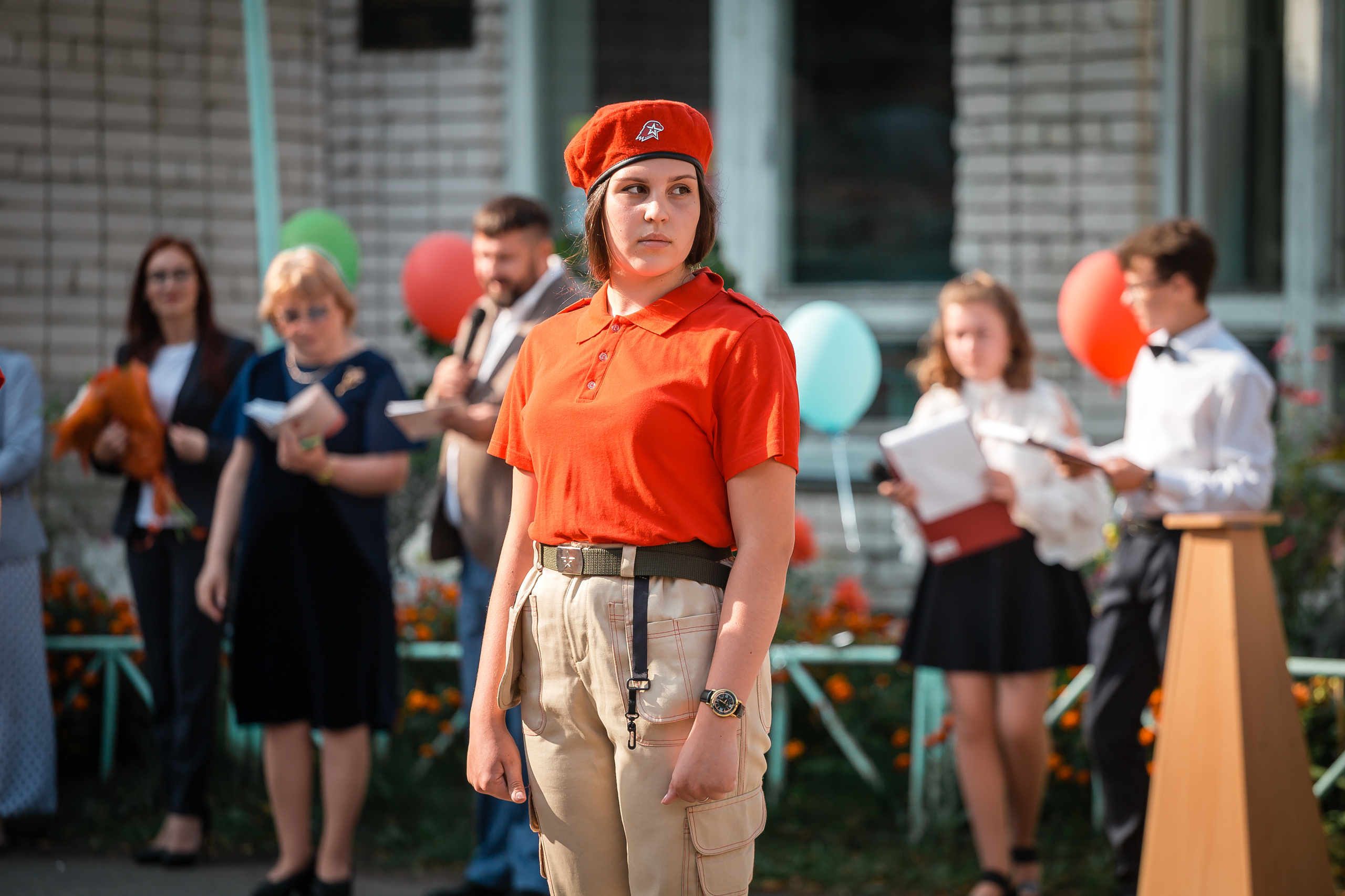 Праздничная линейка 1 сентября. Фотографиня Мария Дикова