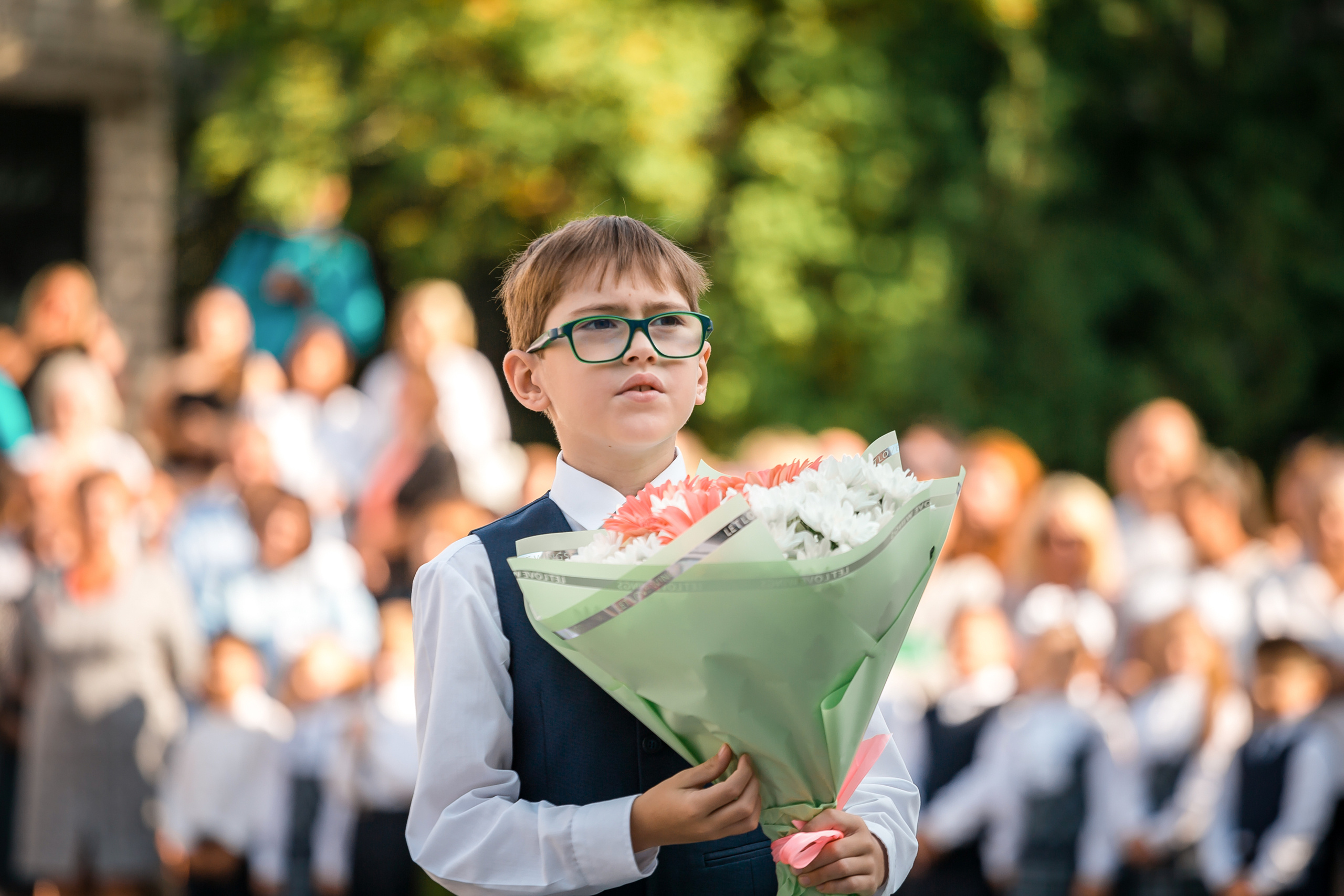 Праздничная линейка 1 сентября. Фотографиня Мария Дикова
