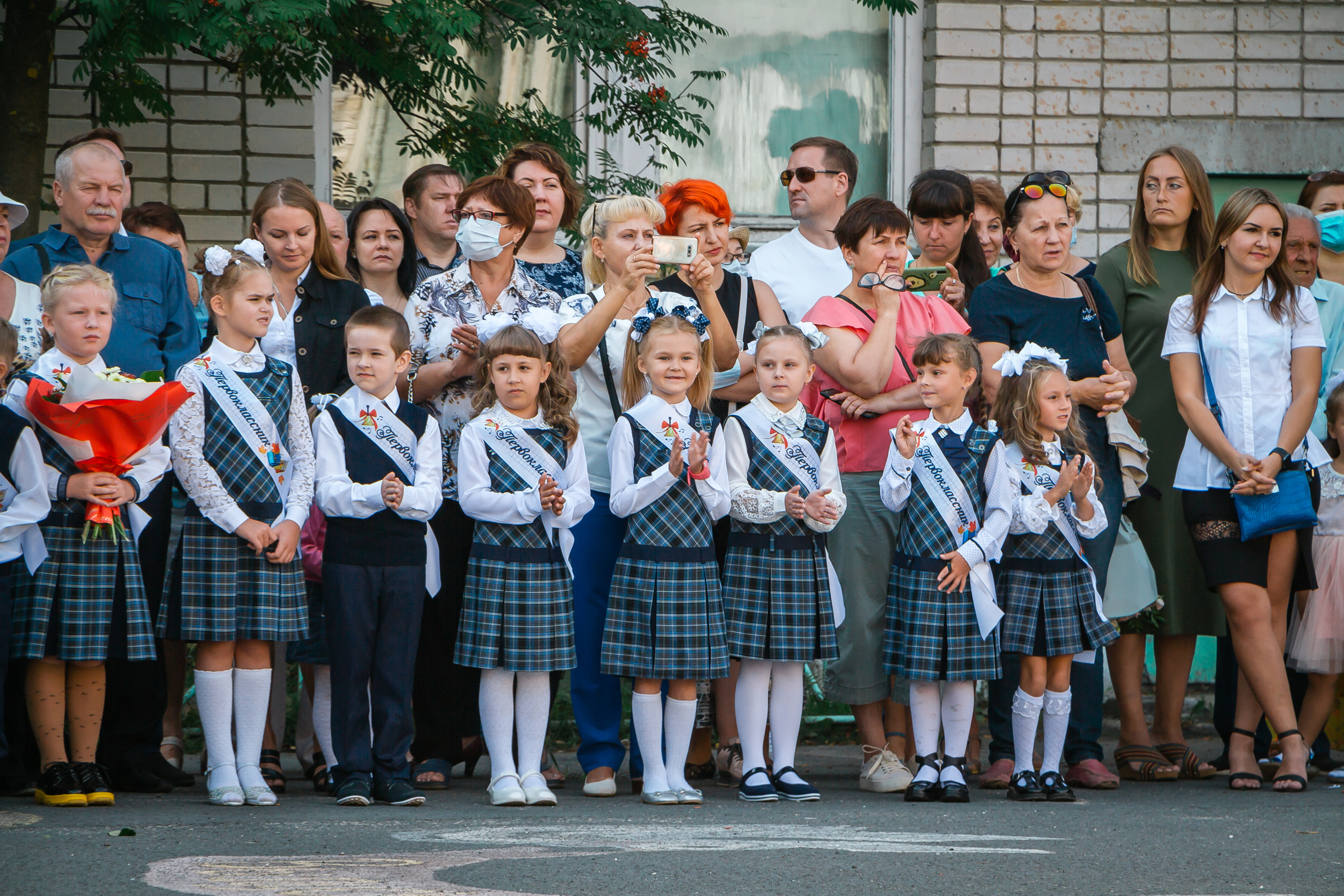 Праздничная линейка 1 сентября. Фотографиня Мария Дикова
