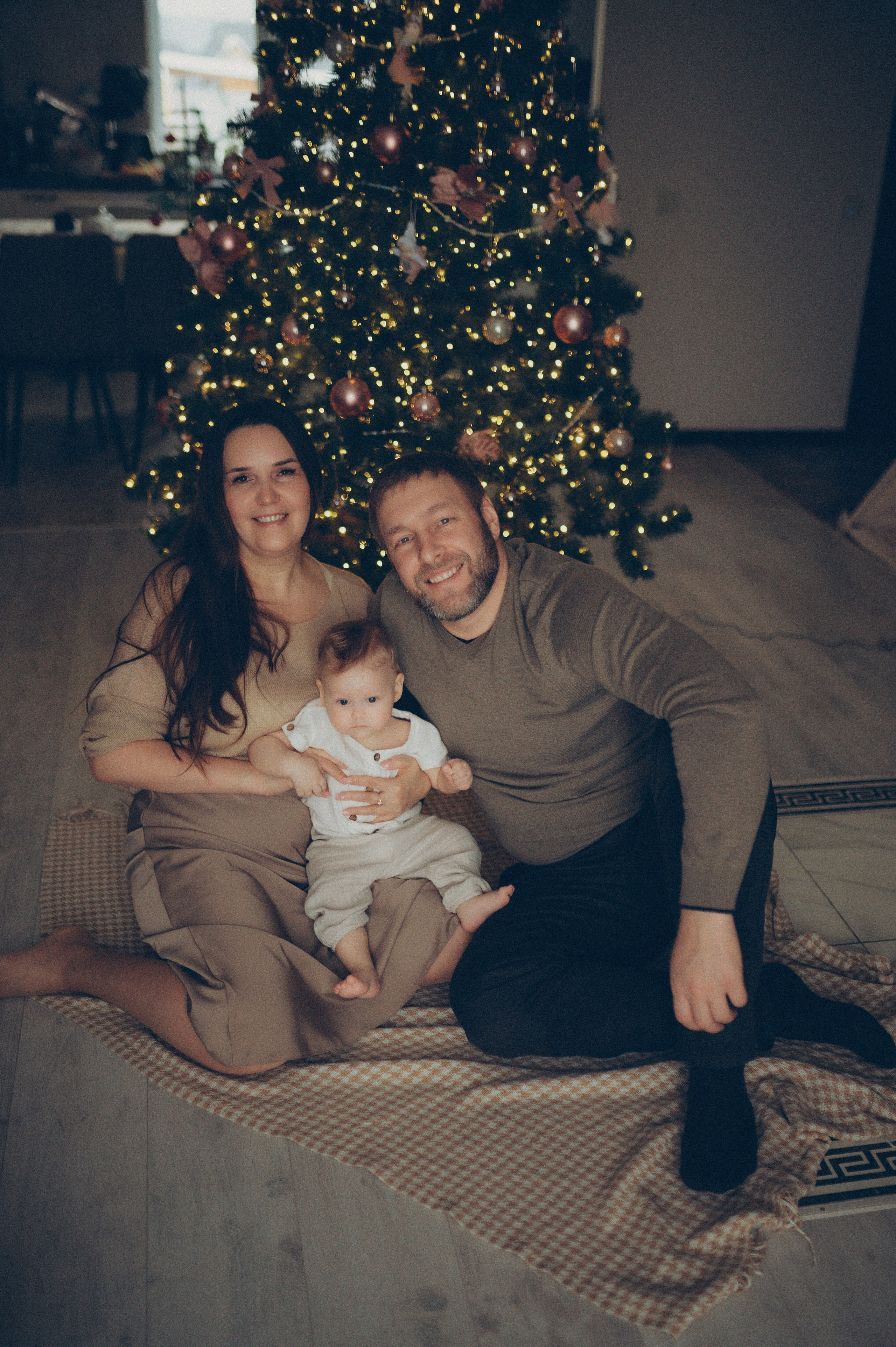 Лева, Жанна и Владимир (новогодняя домашняя). Фотограф, г. Лесной Свердловской области