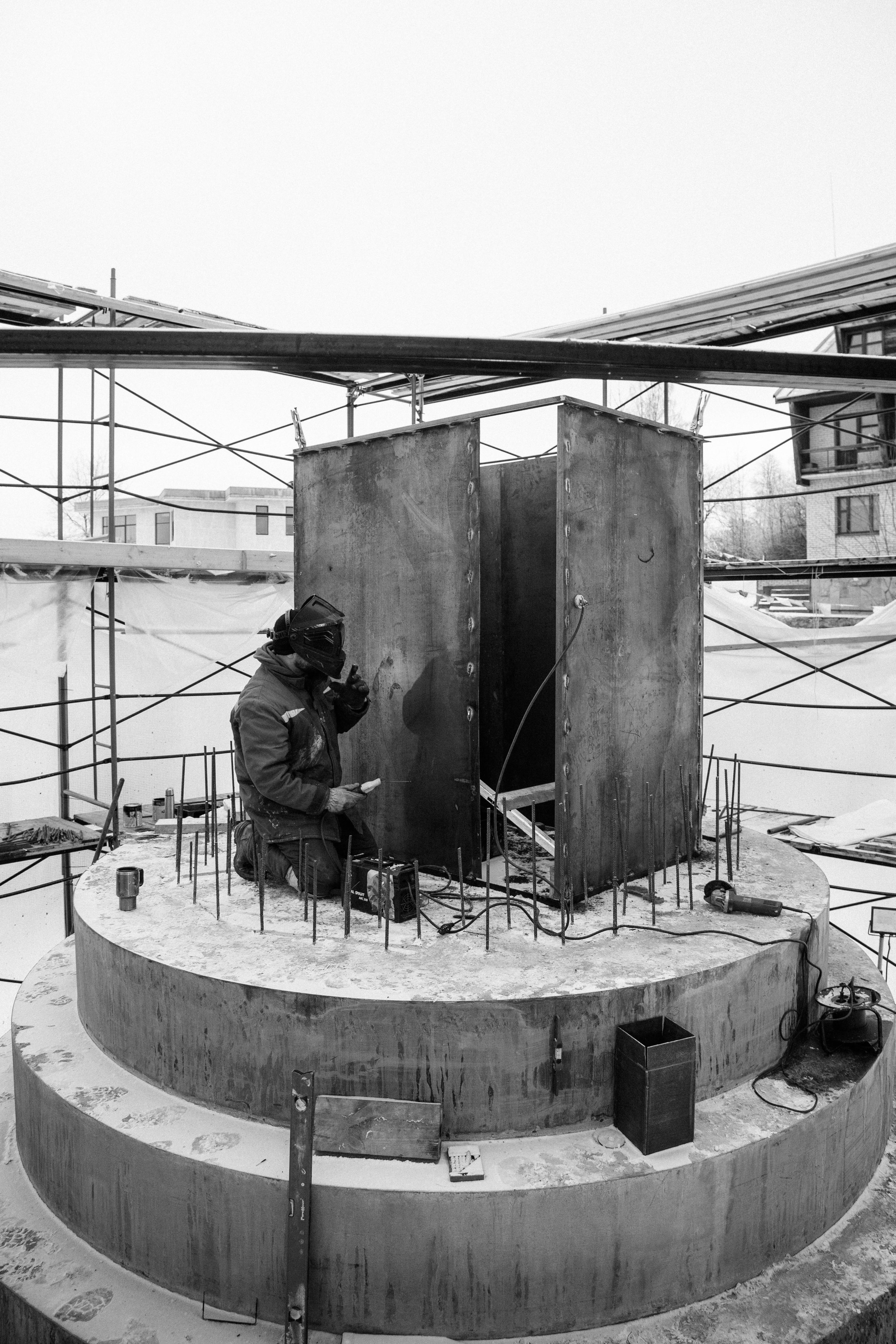 Строительство Ступы в Яхроме. Фотография, как она есть