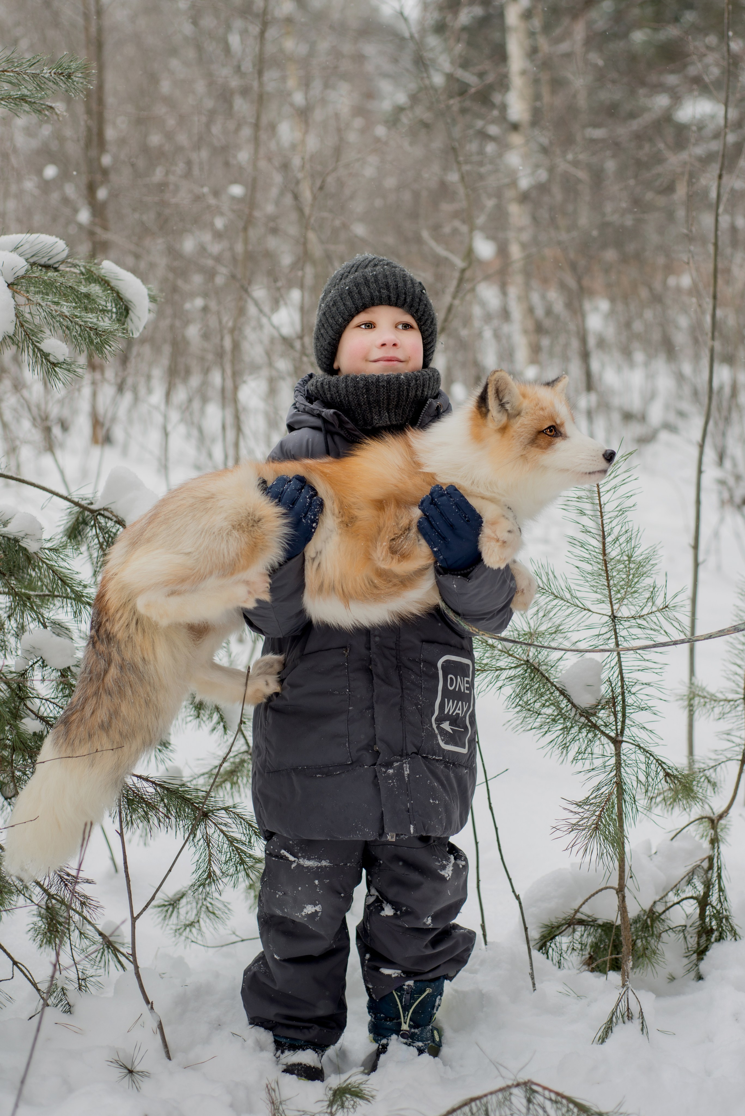 Дети и лис. Фотограф и дизайнер в Москве Екатерина Лобачева