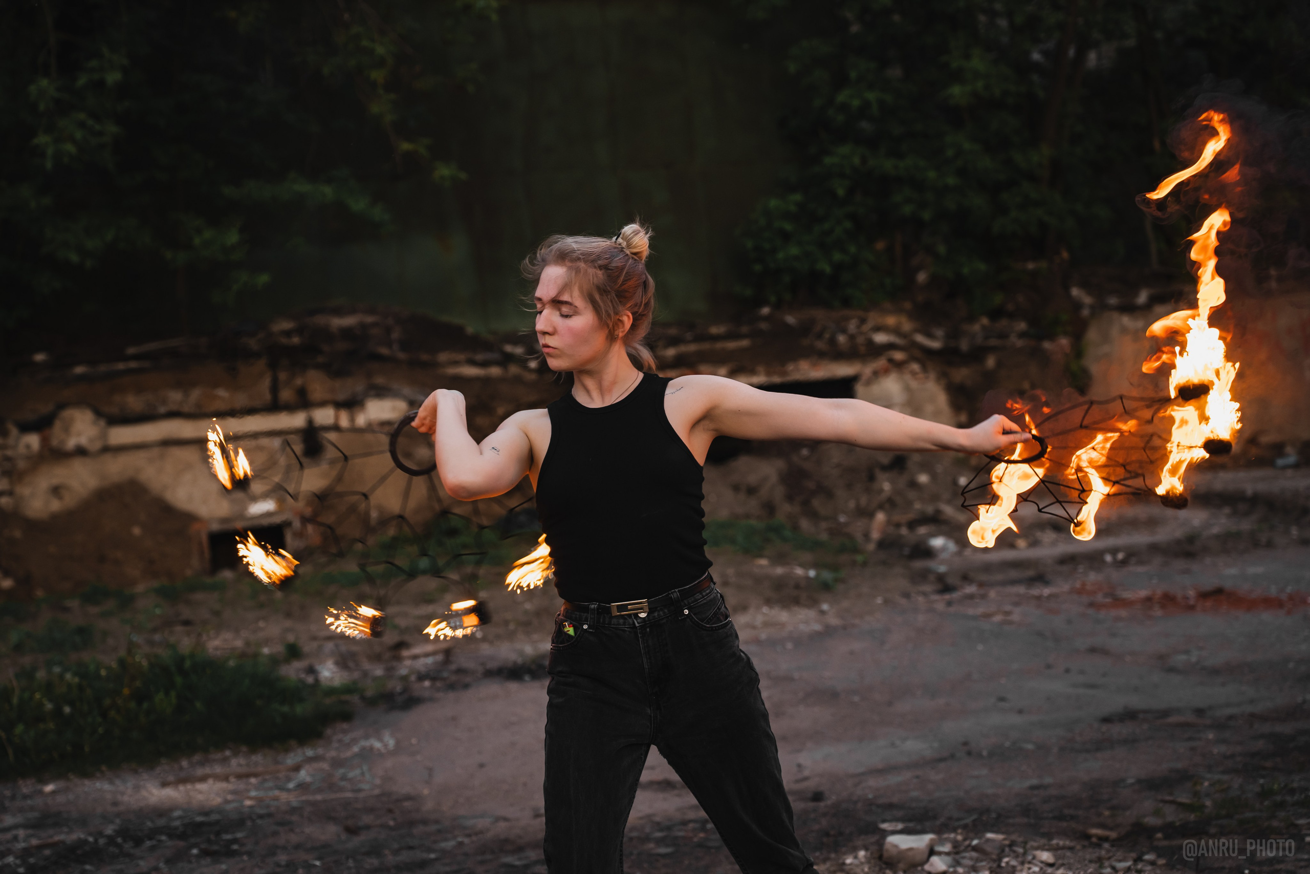 Огненная тренировка. Репортажный фотограф Анастасия Рубцова
