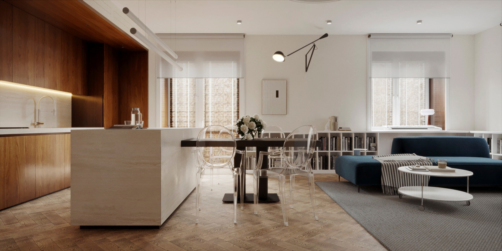 Квартира для семьи, ЖК Южный Берег г. Красноярск. Дизайн интерьера от Дмитрия Баландина