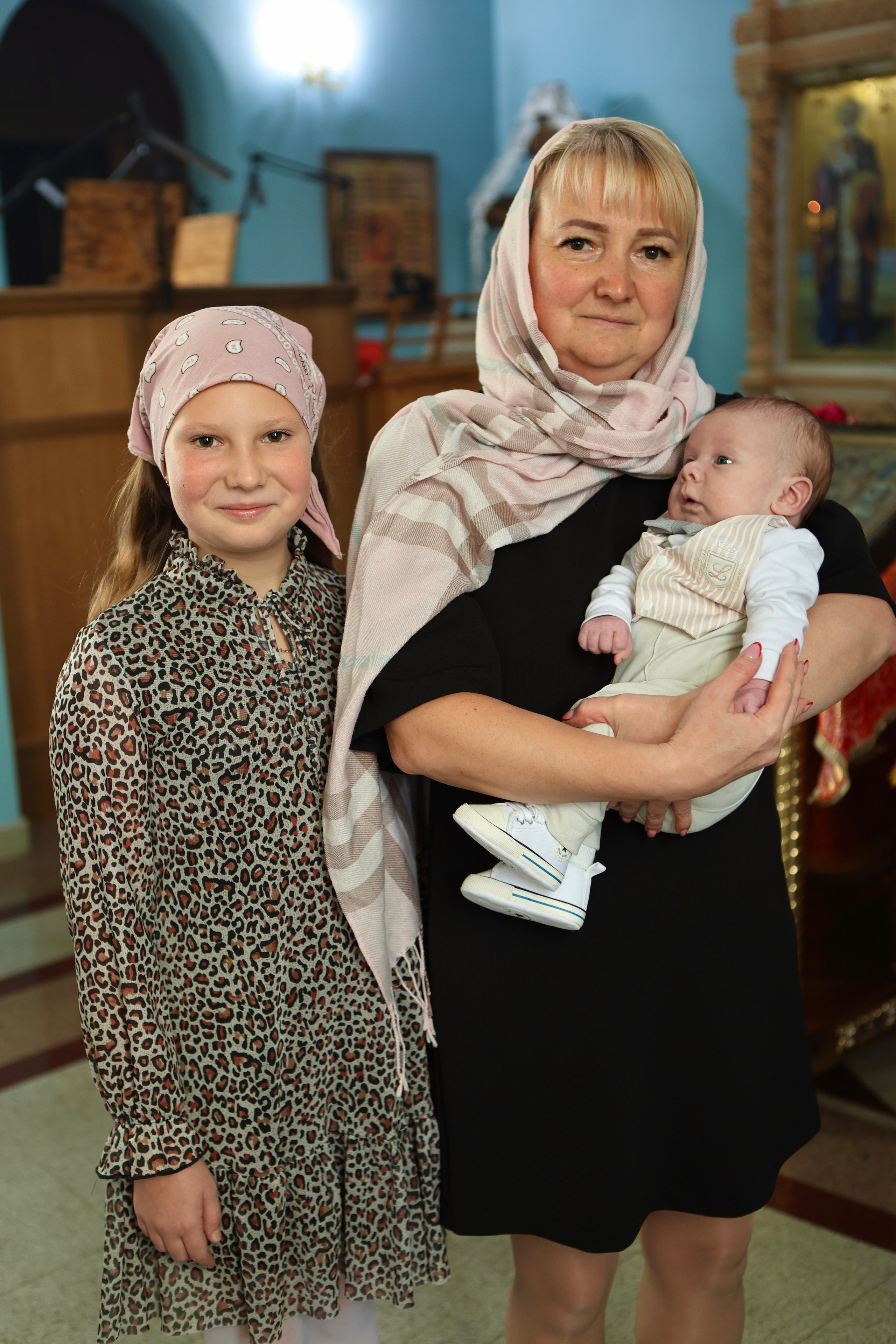 Яна и Максим —крещение Михаила. Фотограф в Курске Смирнов Евгений