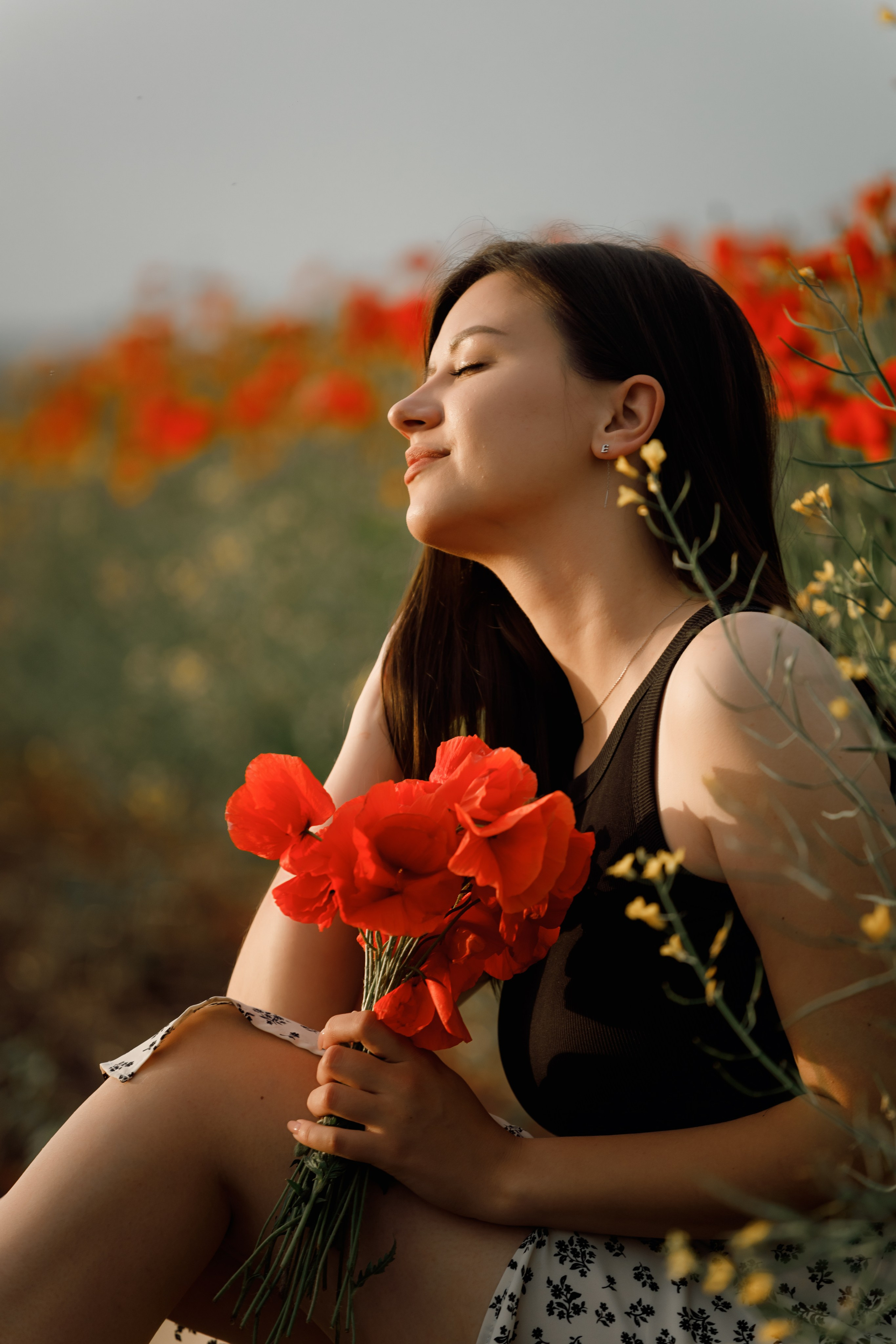 Фотосессия в маковом поле Новопокровская. Свадебный и семейный фотограф в Краснодарском крае Мария Данилкина
