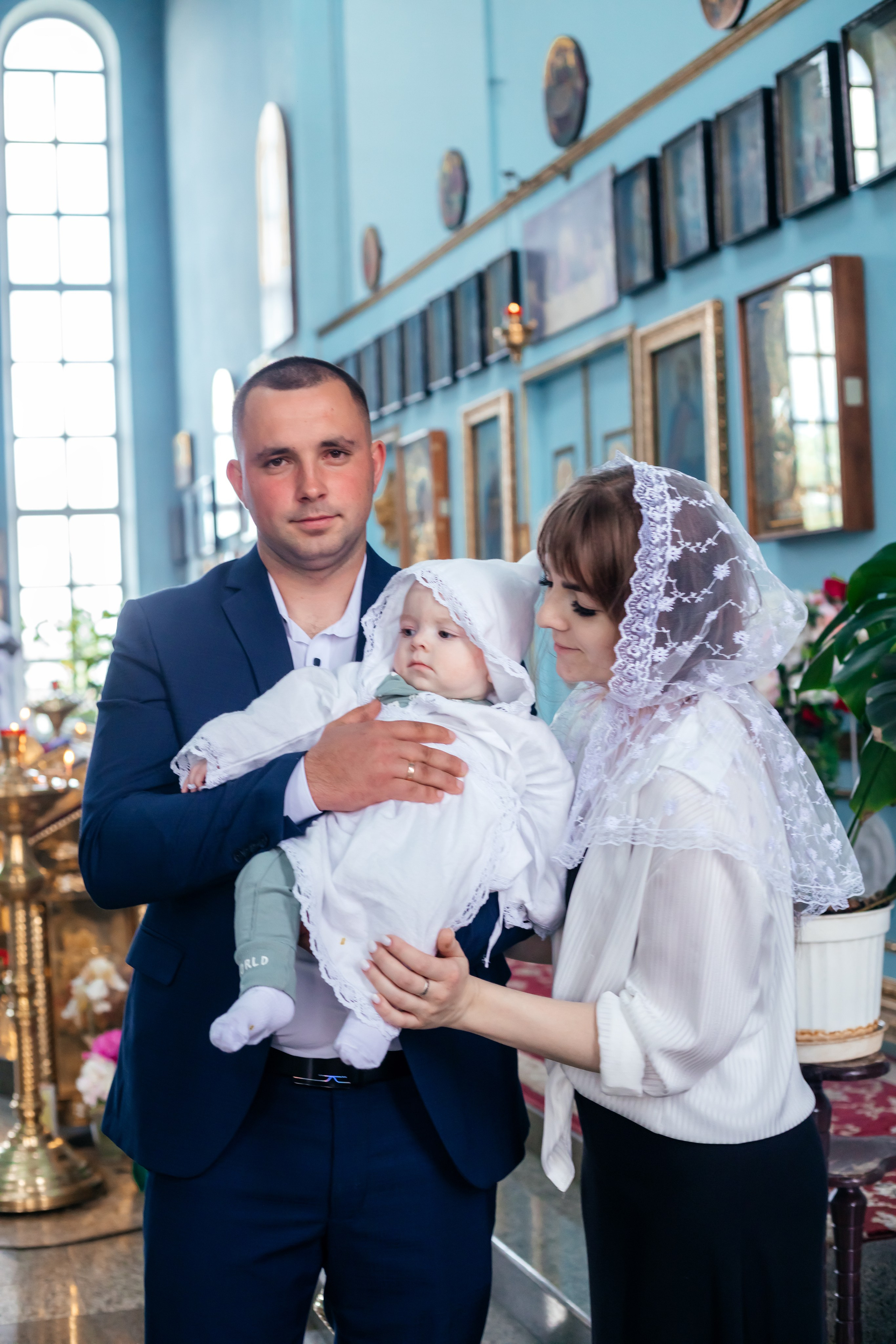 Съемка таинства крещения в Тихорецке. Свадебный и семейный фотограф в Краснодарском крае Мария Данилкина