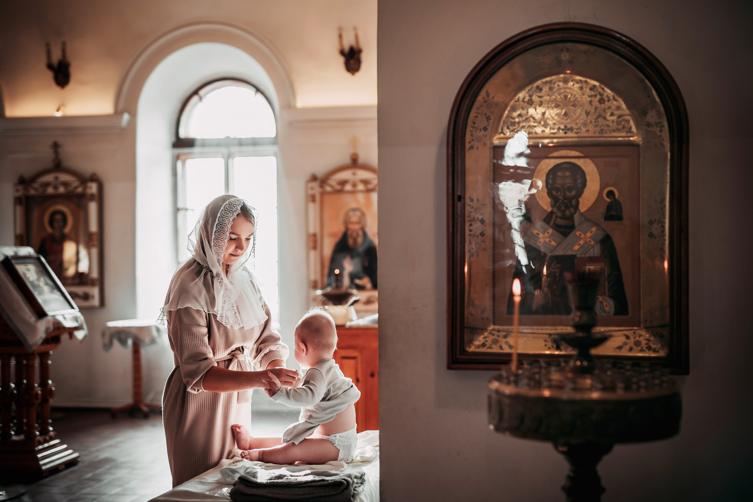 Крещение Максима. Алёна Хомич. Свадебный и семейный фотограф Коломна, Москва