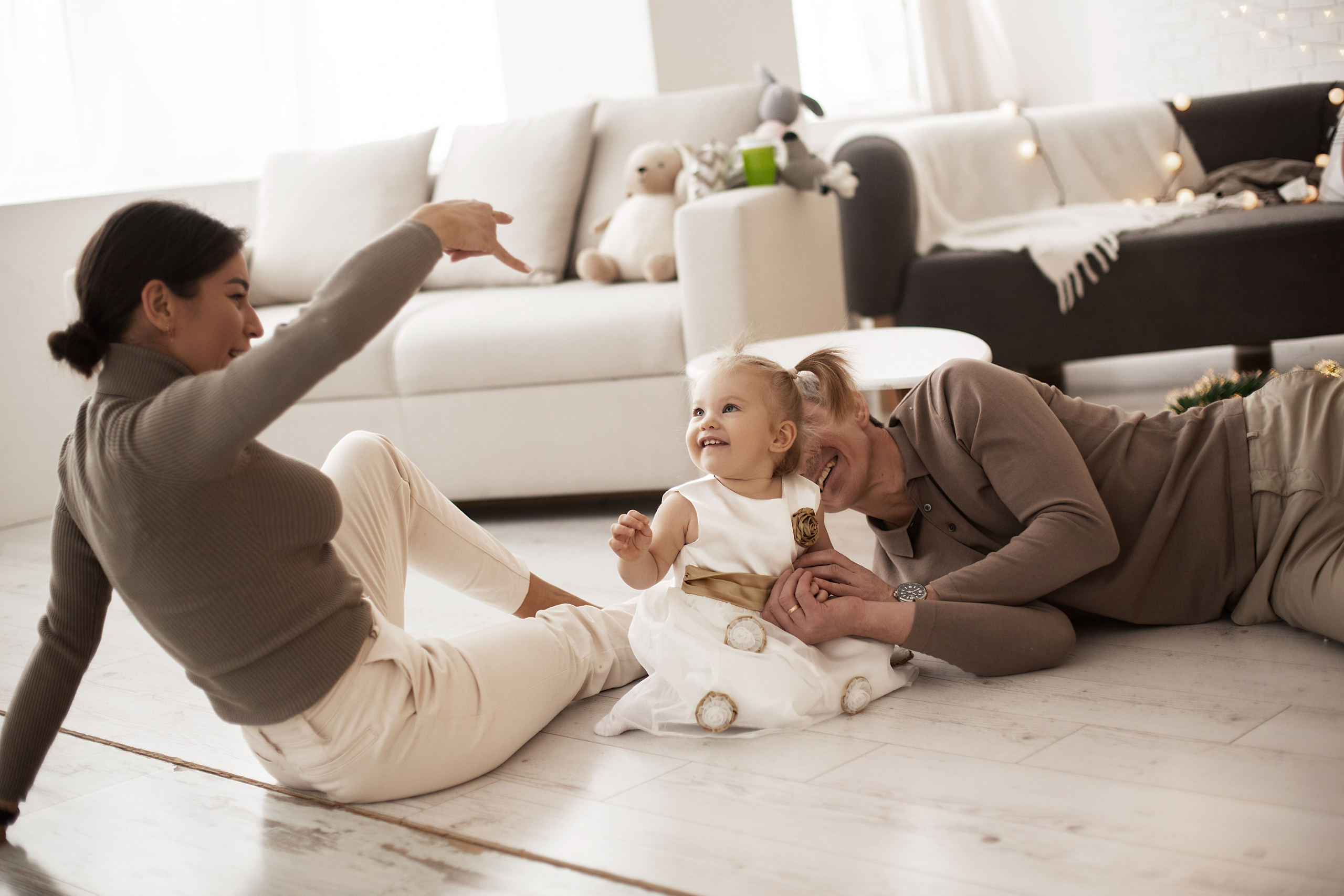 Дарья, Сергей и Оливия. Фотограф Алина Кучумова