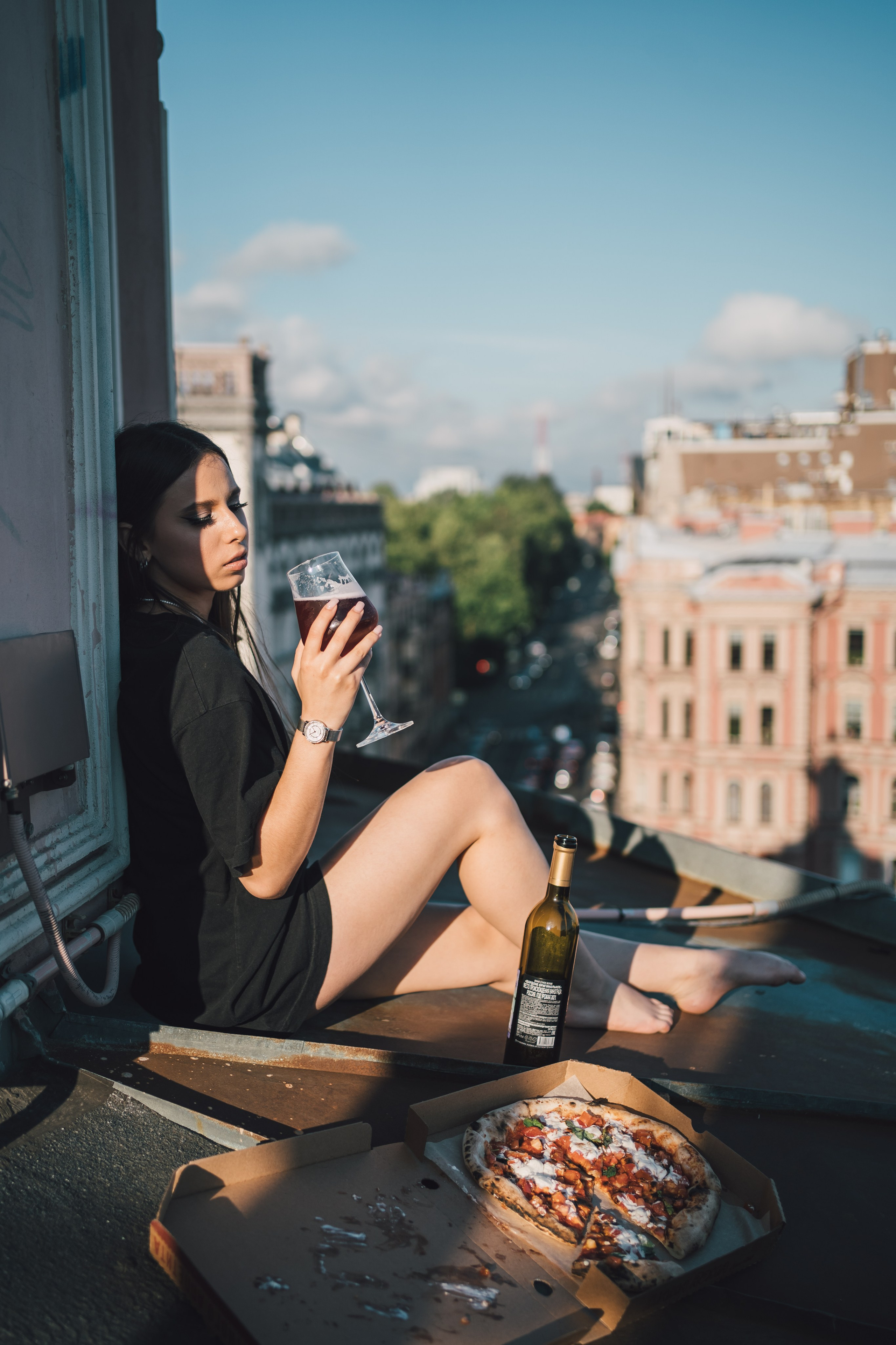 На крыше. Репортажный фотограф в Санкт-Петербурге. Фотограф на мероприятие в СПБ