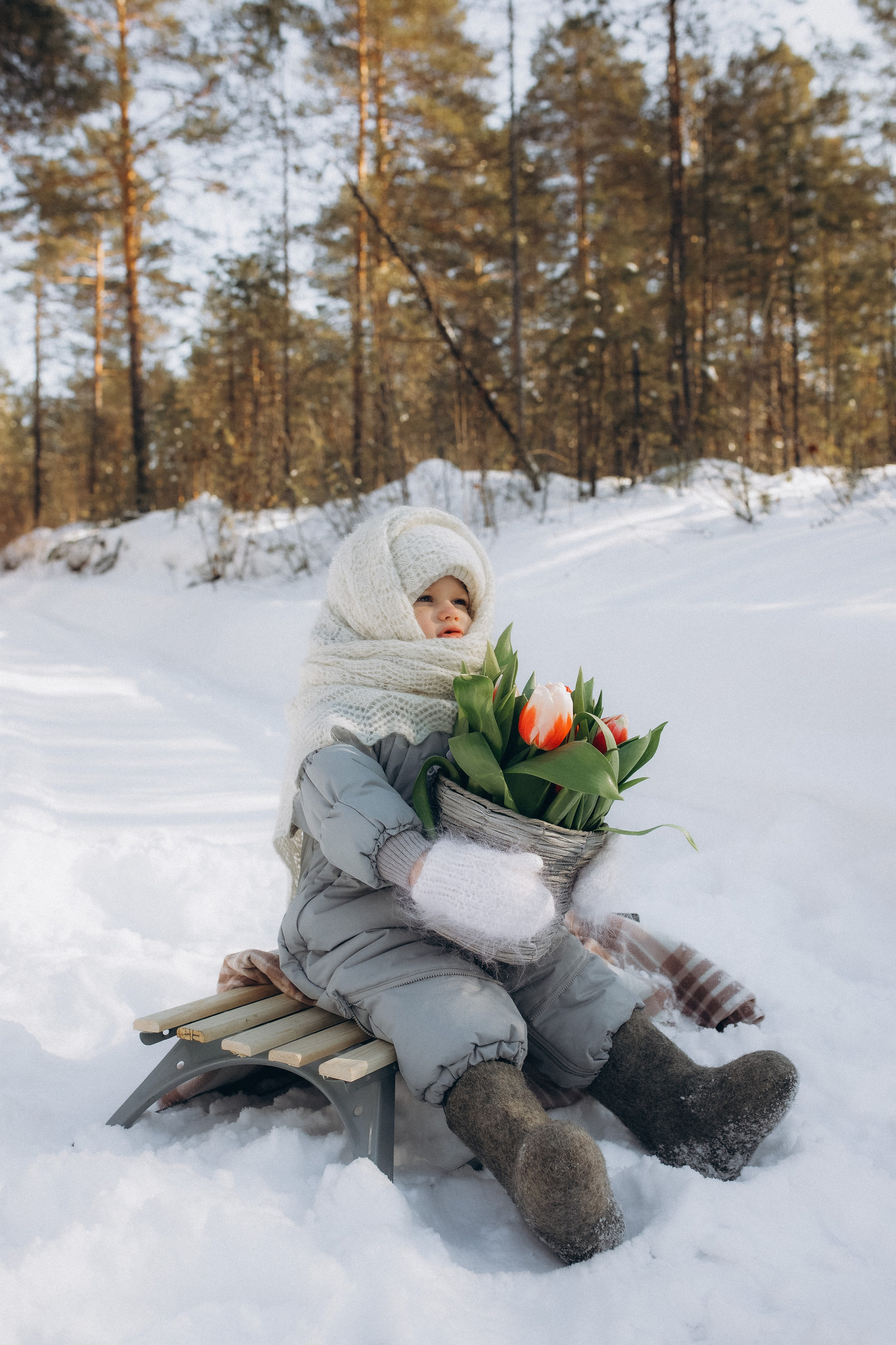 Девочка Зима. Семейный и детский фотограф город Тында Дарья