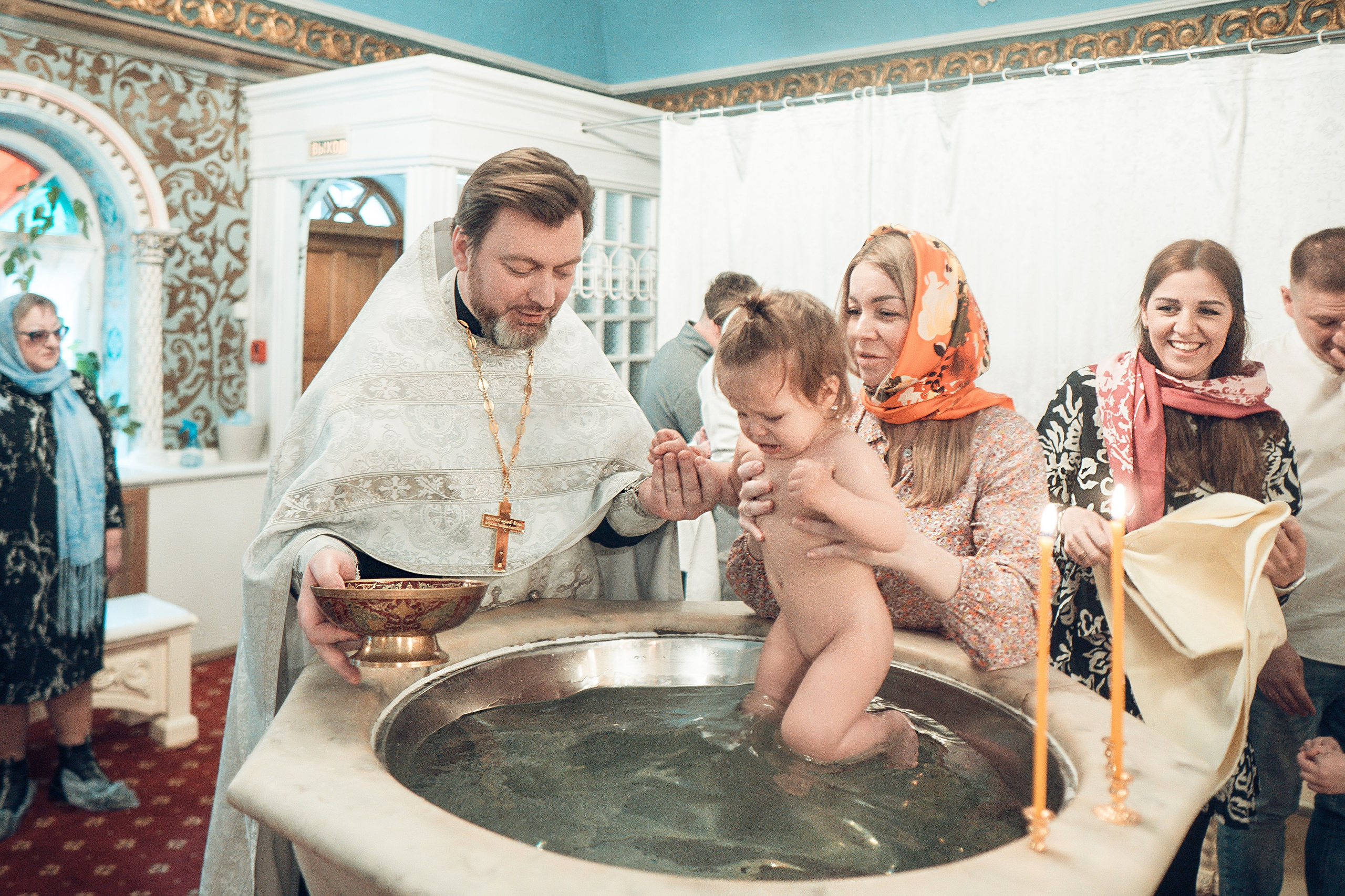 Таинство Крещения Артема, Ангелины и Адрианы