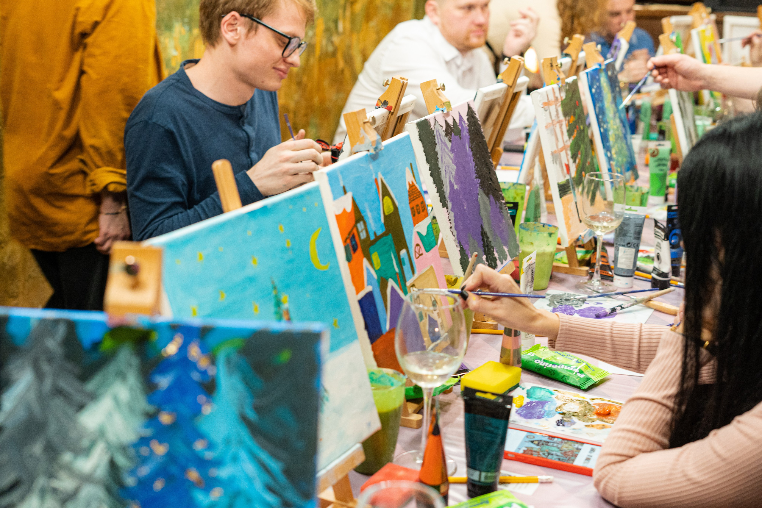 Корпоратив Teach Me Art 2. Портретный фотограф в Москве и Санкт-Петербурге Арина Чех