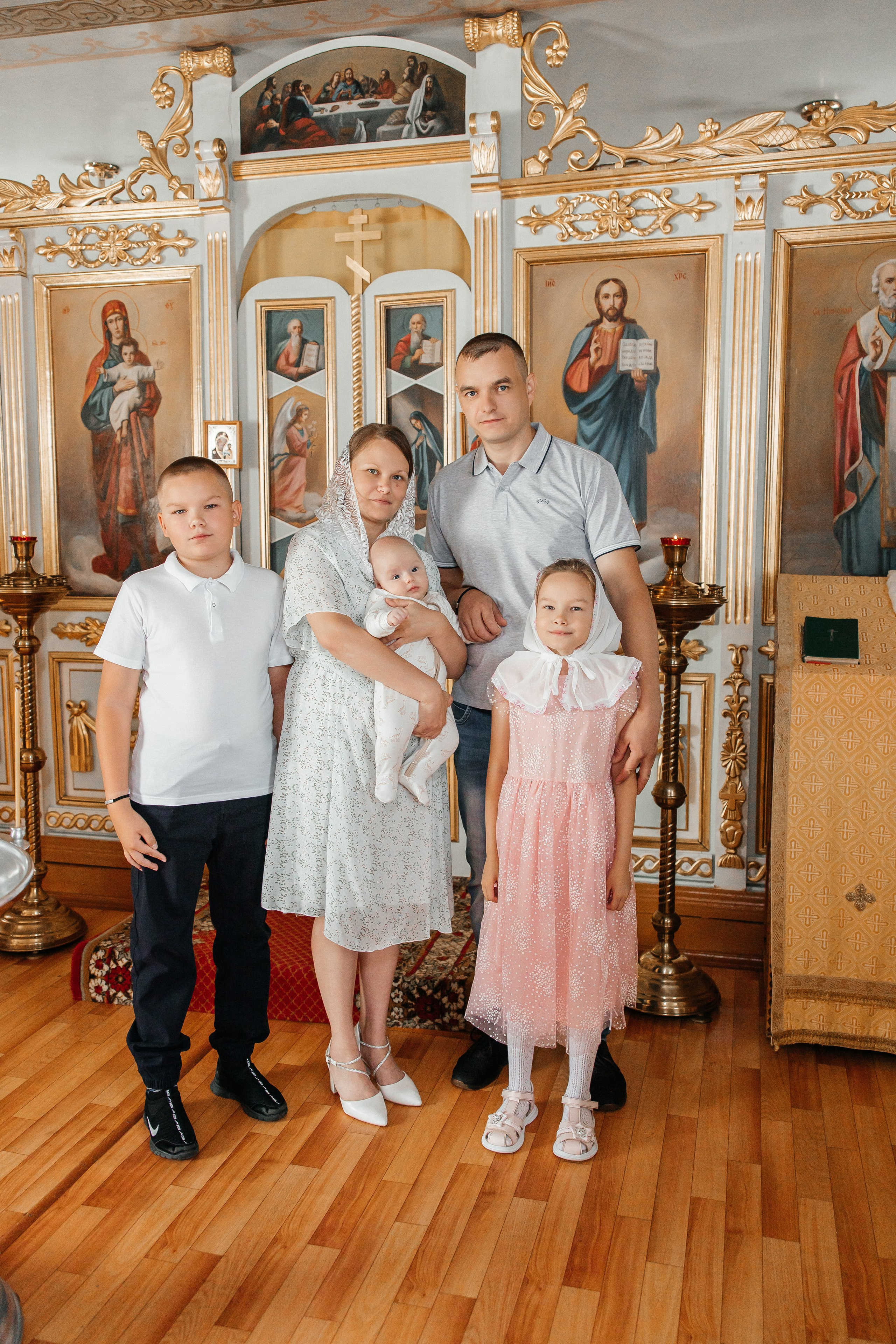 Таинство Крещения Ивана. Храм в честь иконы Божией Матери «Всех скорбящих Радость». Семейный фотограф в Рязани и Рязанской области