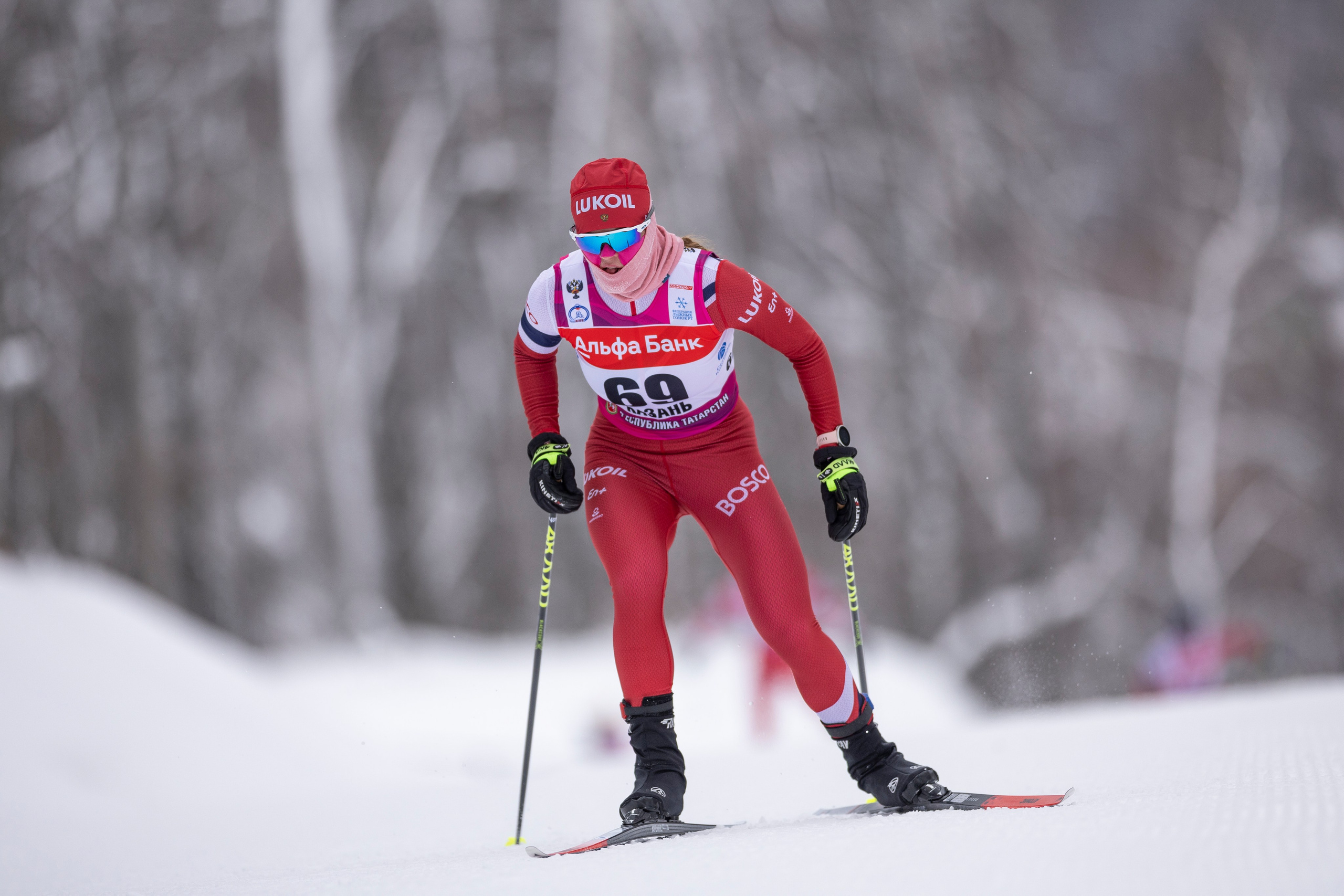 Кубок Росси по лыжным гонкам 2024. Женщины 10 км. Спортивный репортажный фотограф Казань Нафис Сиразетдинов