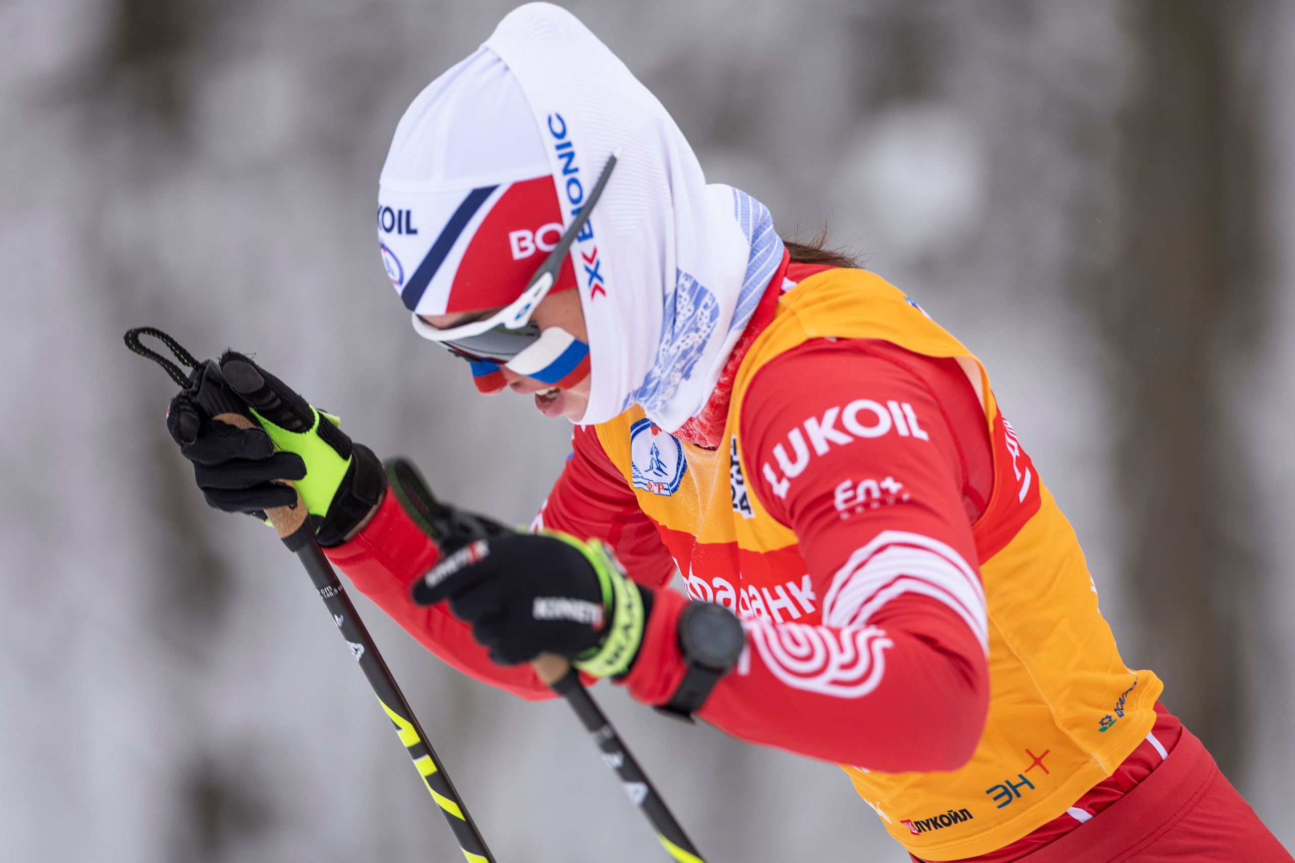 Кубок Росси по лыжным гонкам 2024. Женщины 10 км. Спортивный репортажный фотограф Казань Нафис Сиразетдинов