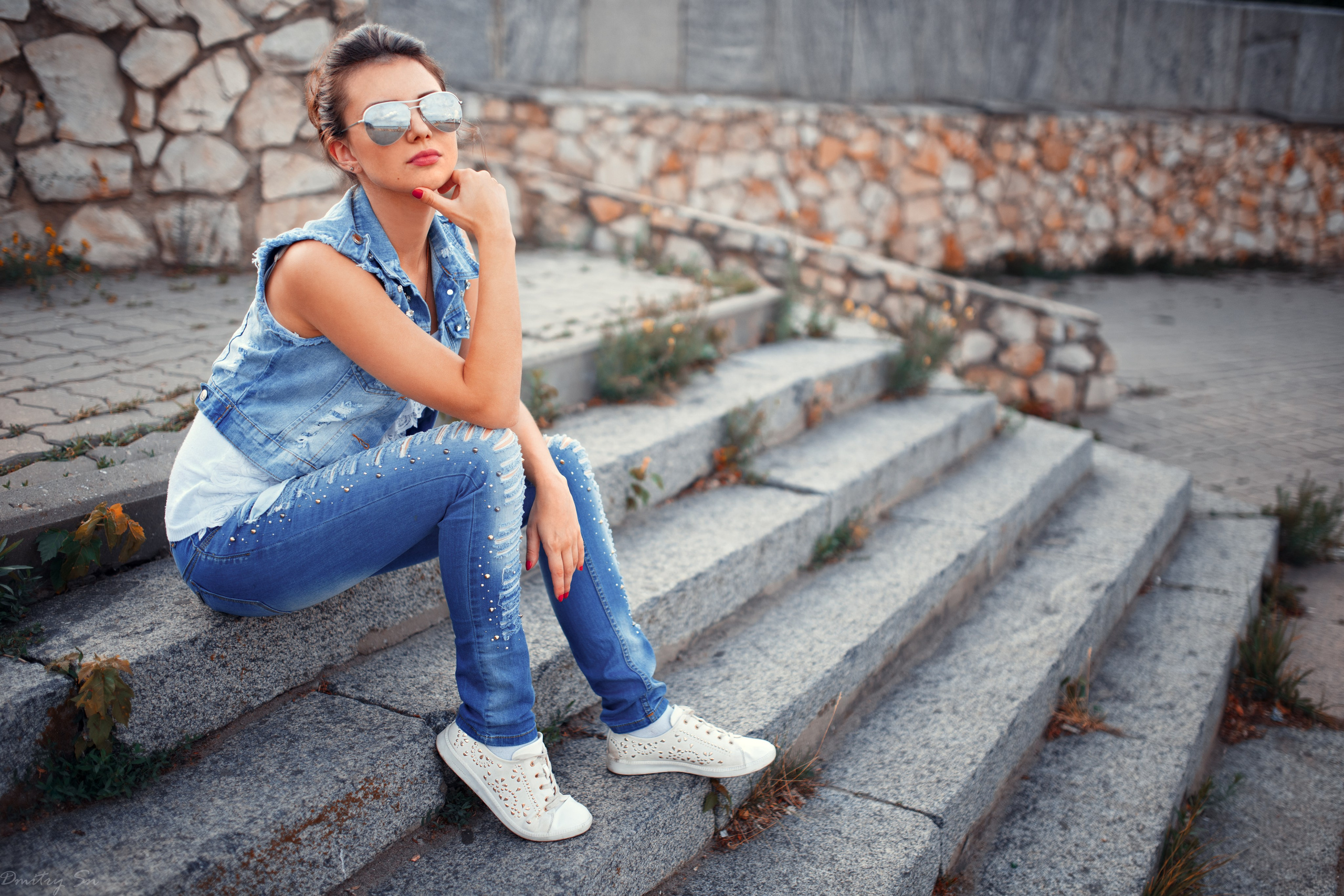 Съемка на набережной с Кристиной для «себя»