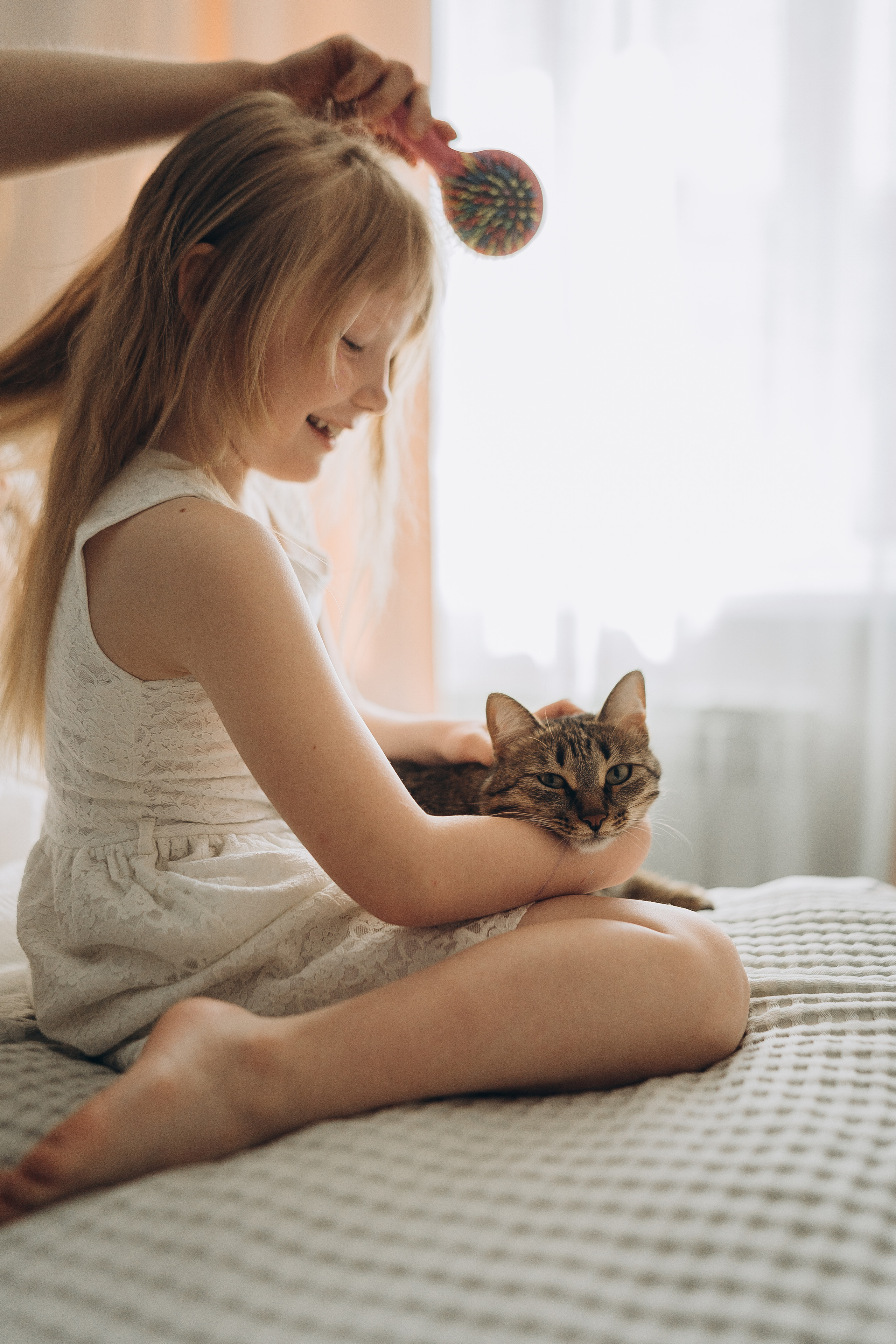 Домашняя: Дилара, Владимир, Дина и Родион. Семейный и домашний фотограф в Уфе Ирина Гарасюта