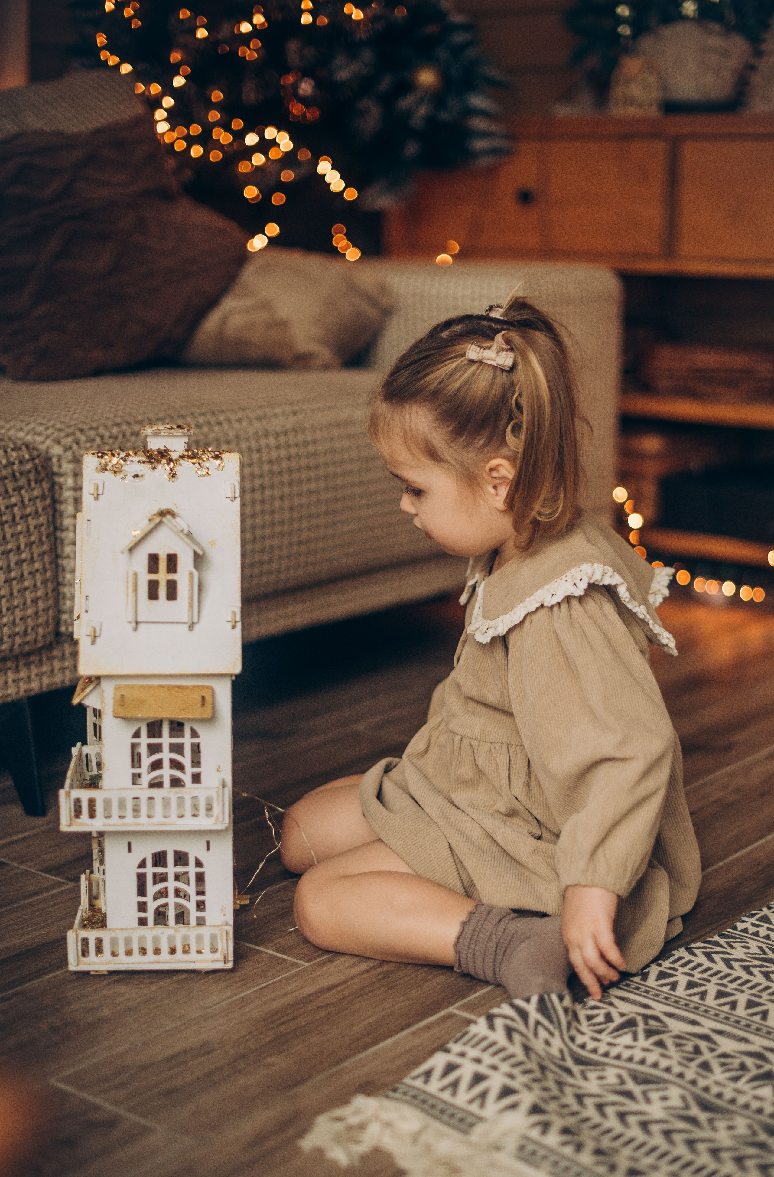 Семейная новогодняя фотосессия в студии. Семейный фотограф в Домодедово и Москве Елена Пичугина